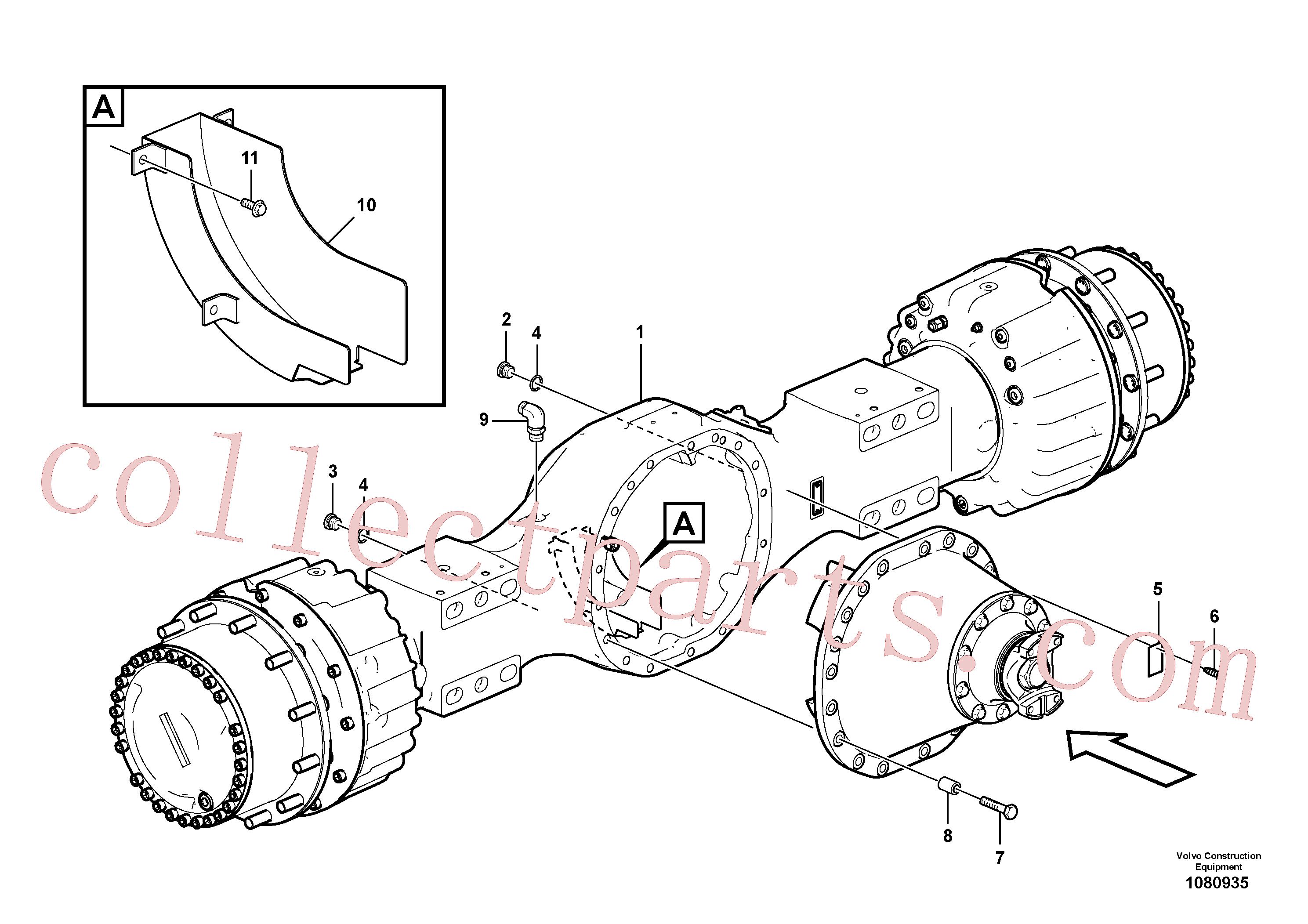 VOE11103034 for Volvo Planetary axle, motor unit(1080935 assembly)