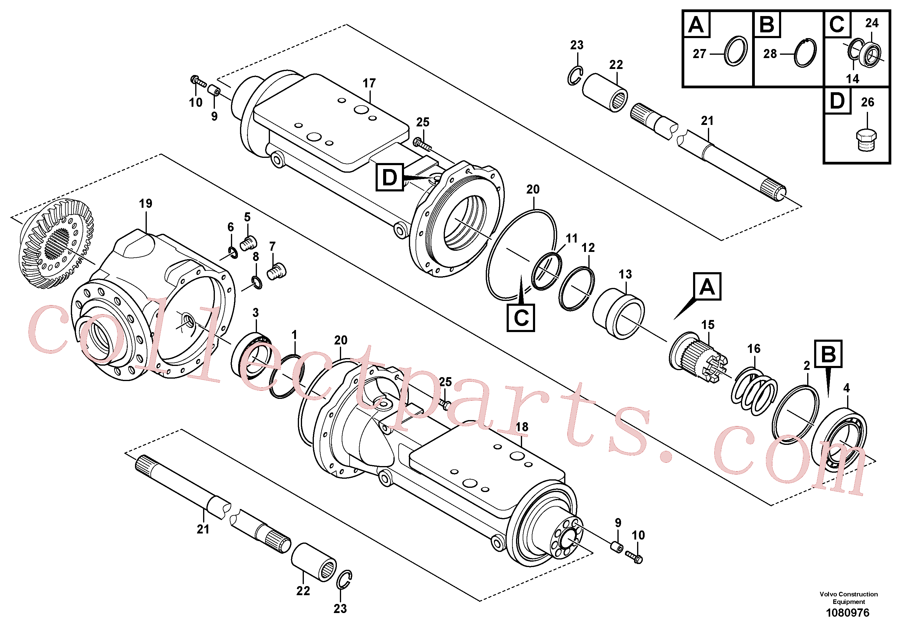 VOE15163247 for Volvo Housing - rear axle(1080976 assembly)