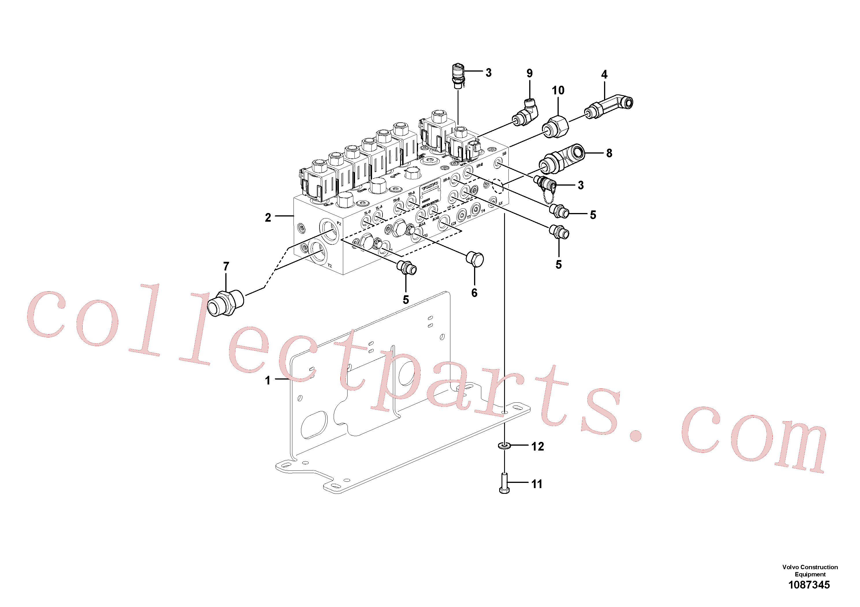 VOE12796392 for Volvo Valve(1087345 assembly)