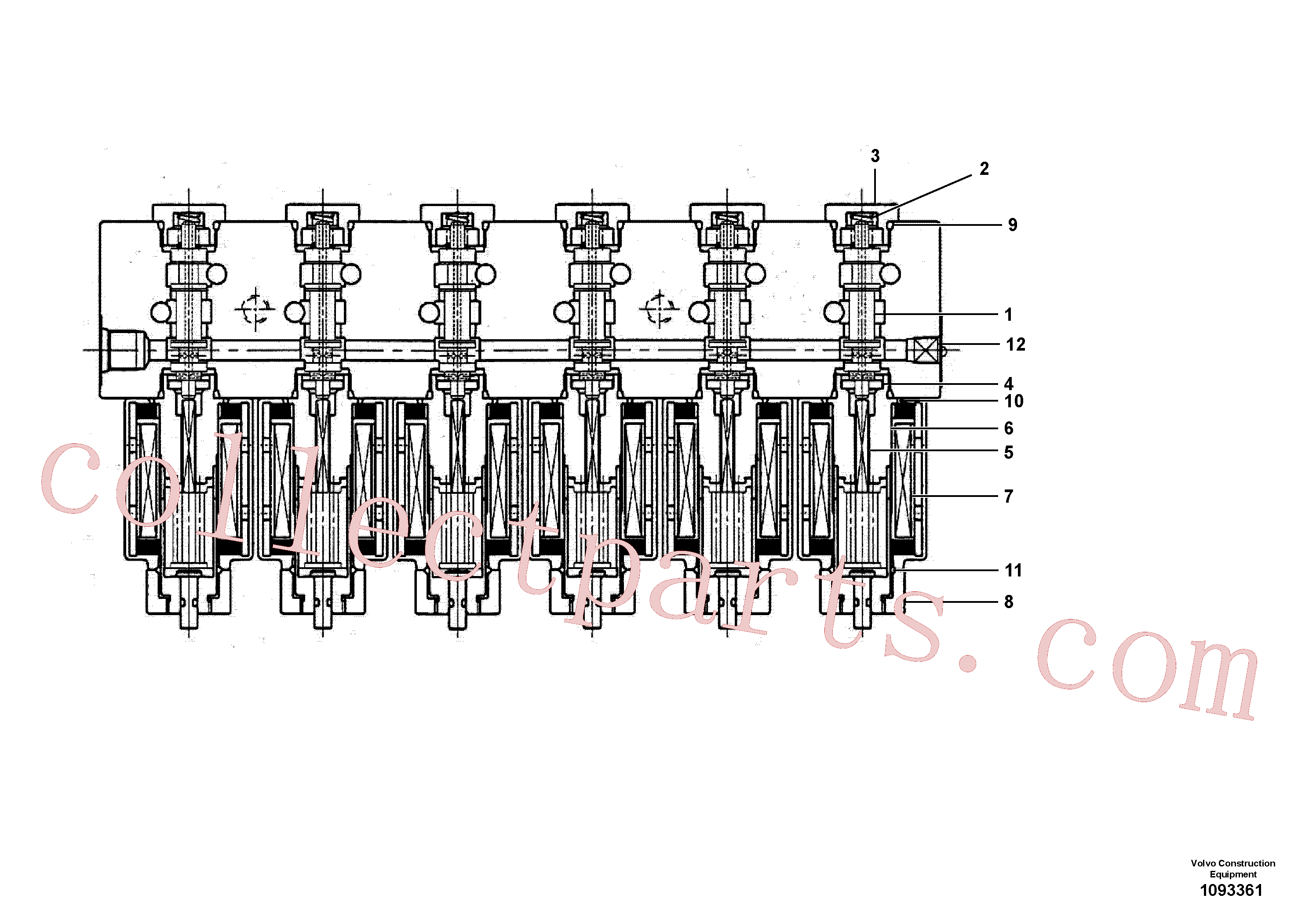 VOE14729997 for Volvo Valve(1093361 assembly)