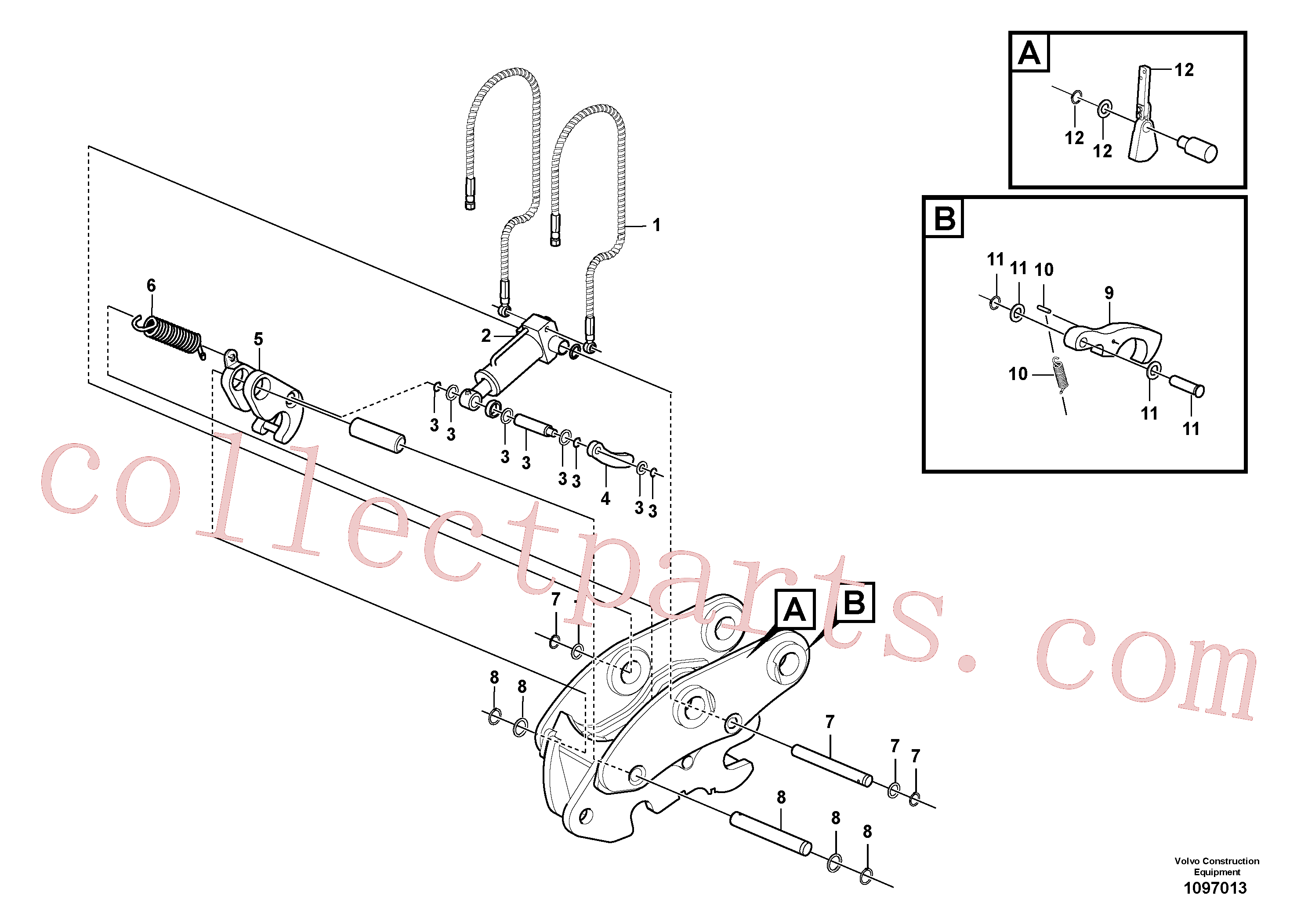 VOE17509765 Spring kit for Volvo Excavator spare