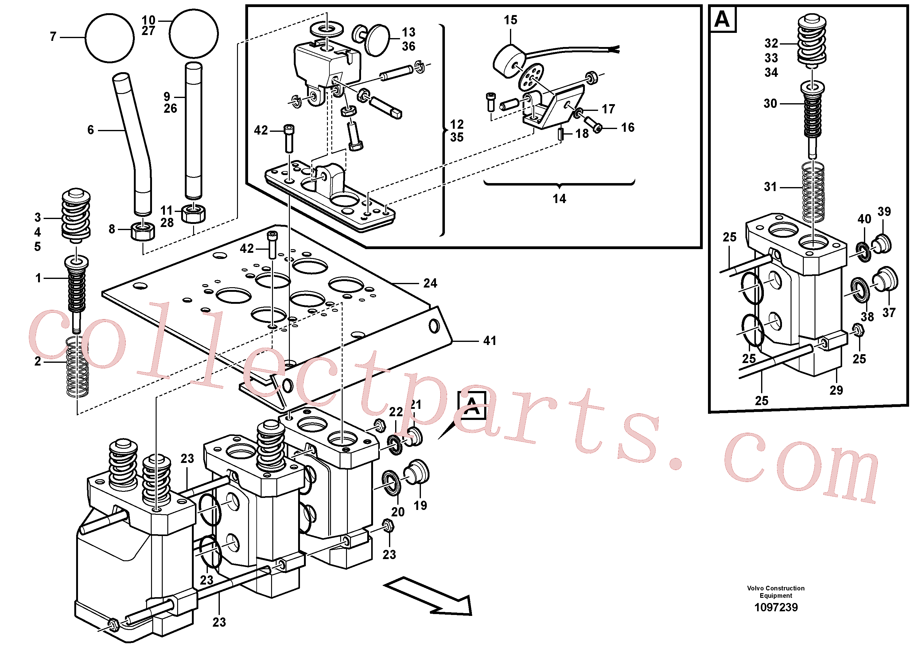 VOE11706174 for Volvo Servo valve(1097239 assembly)