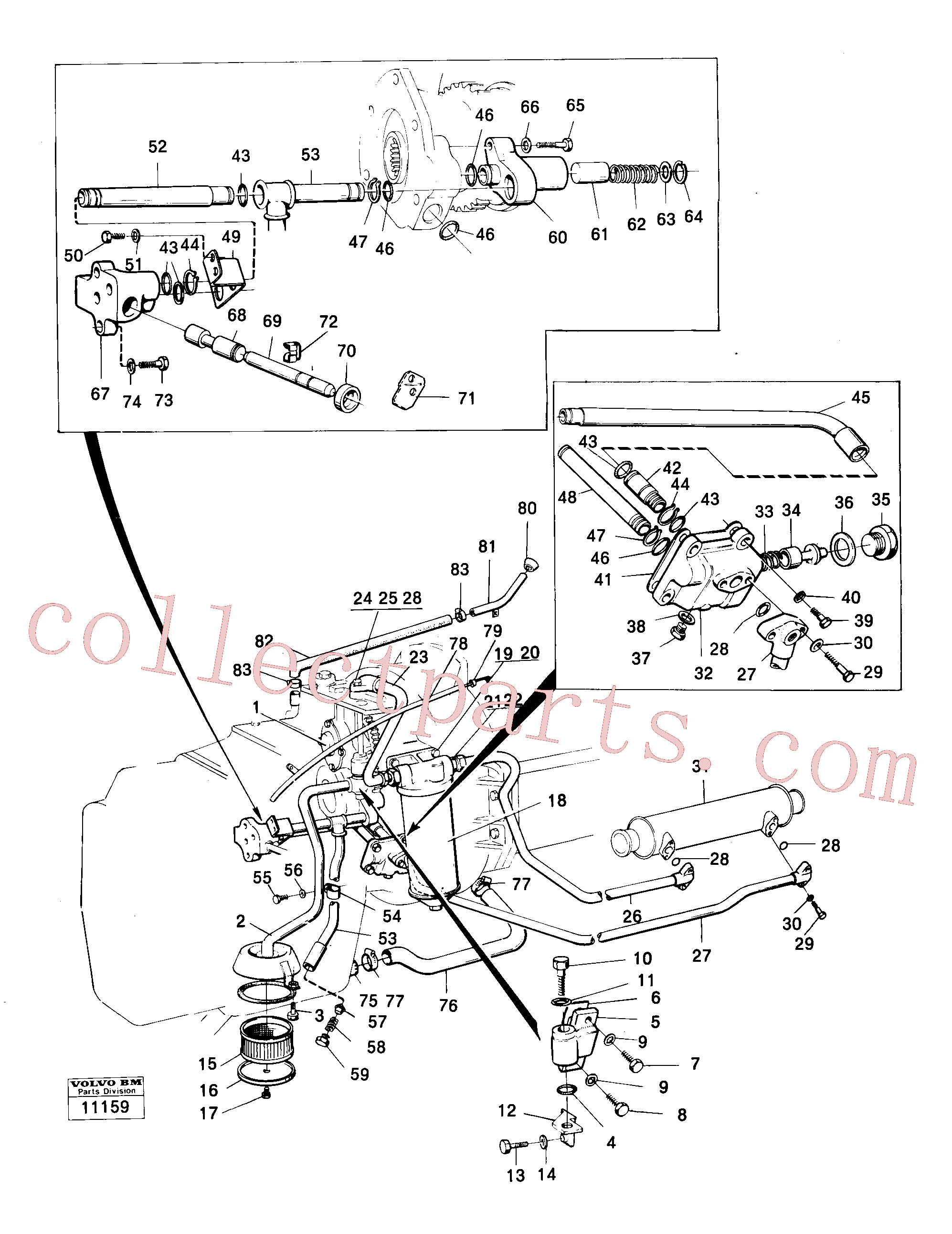 VOE14014864 for Volvo Hydraulic lines and valve(11159 assembly)