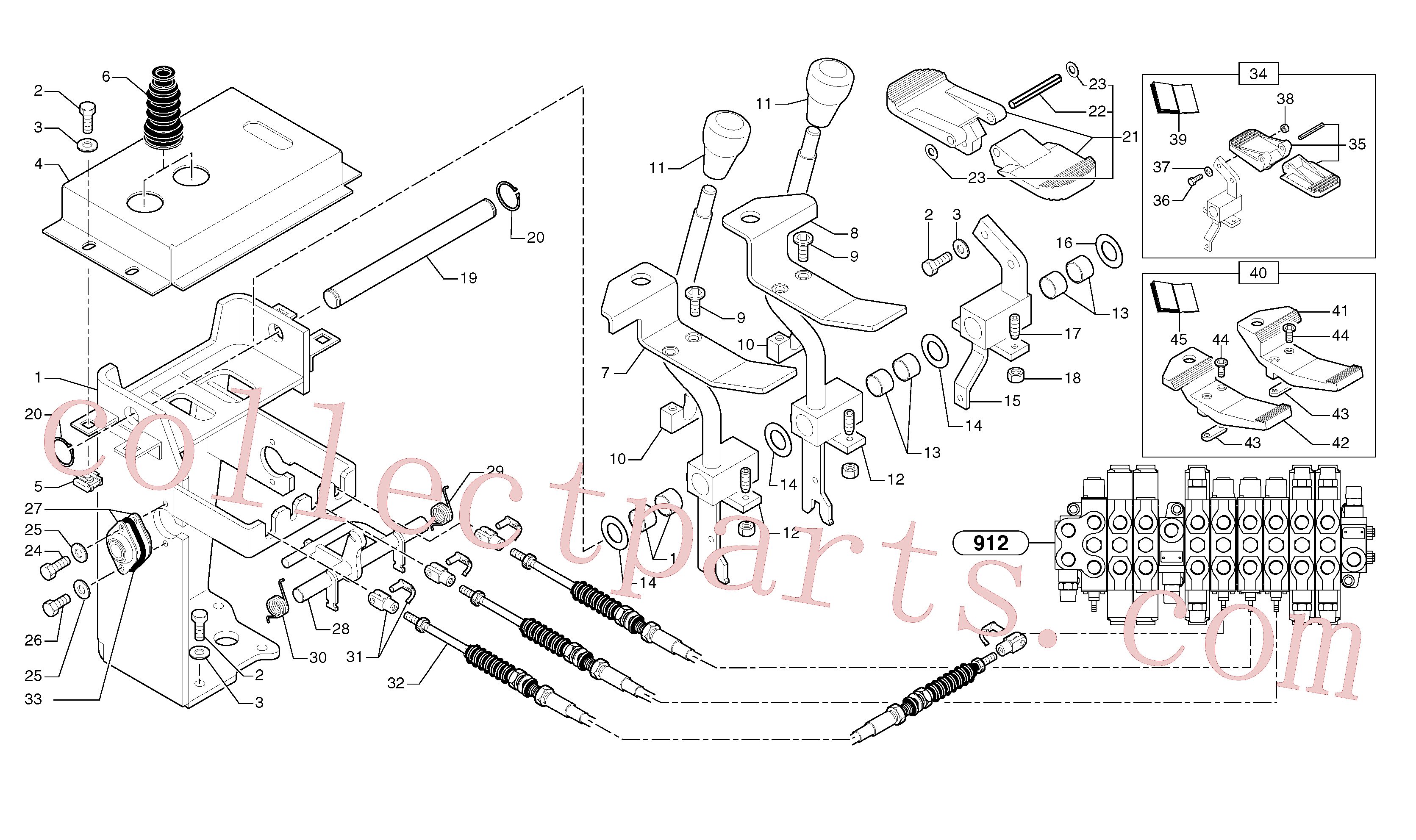 PJ6930241 for Volvo Control levers : steel pedal(9128AY1 assembly)