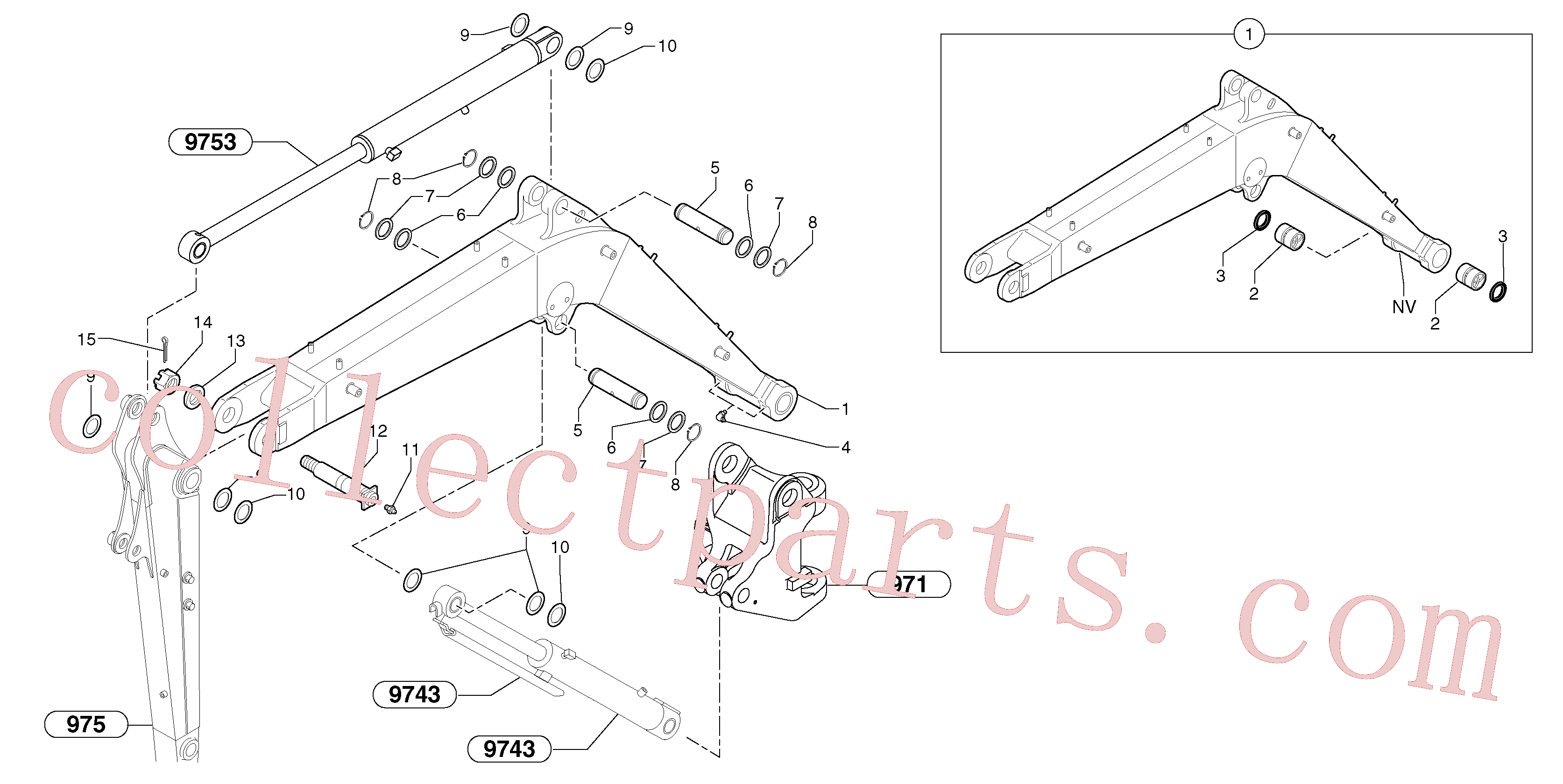 VOE11802093 for Volvo Boom(974Y1 assembly)