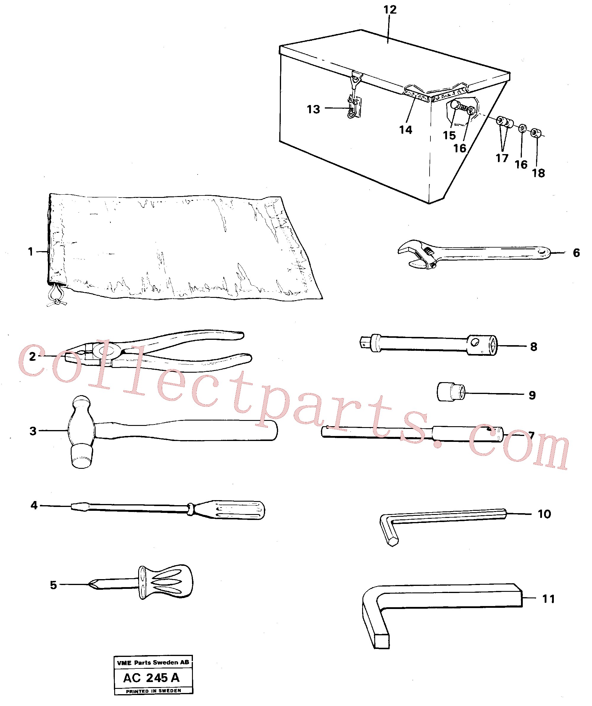 VOE13962303 for Volvo Tools(AC245A assembly)