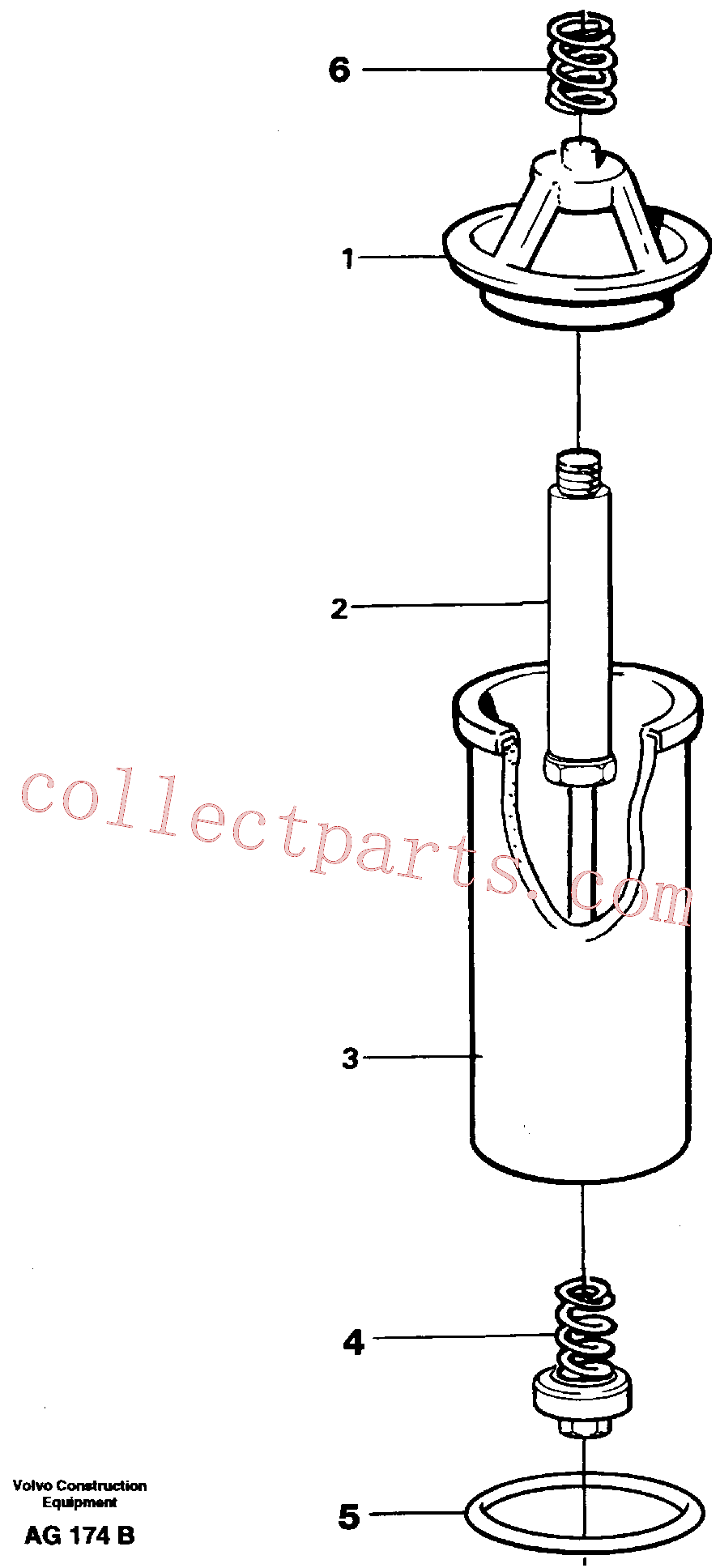 VOE6635976 for Volvo Oil filter(AG174B assembly)