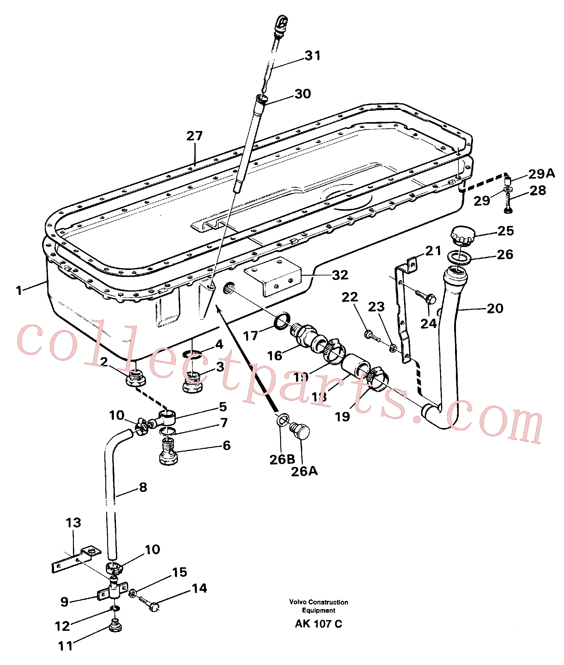 VOE14014864 for Volvo Oil sump(AK107C assembly)