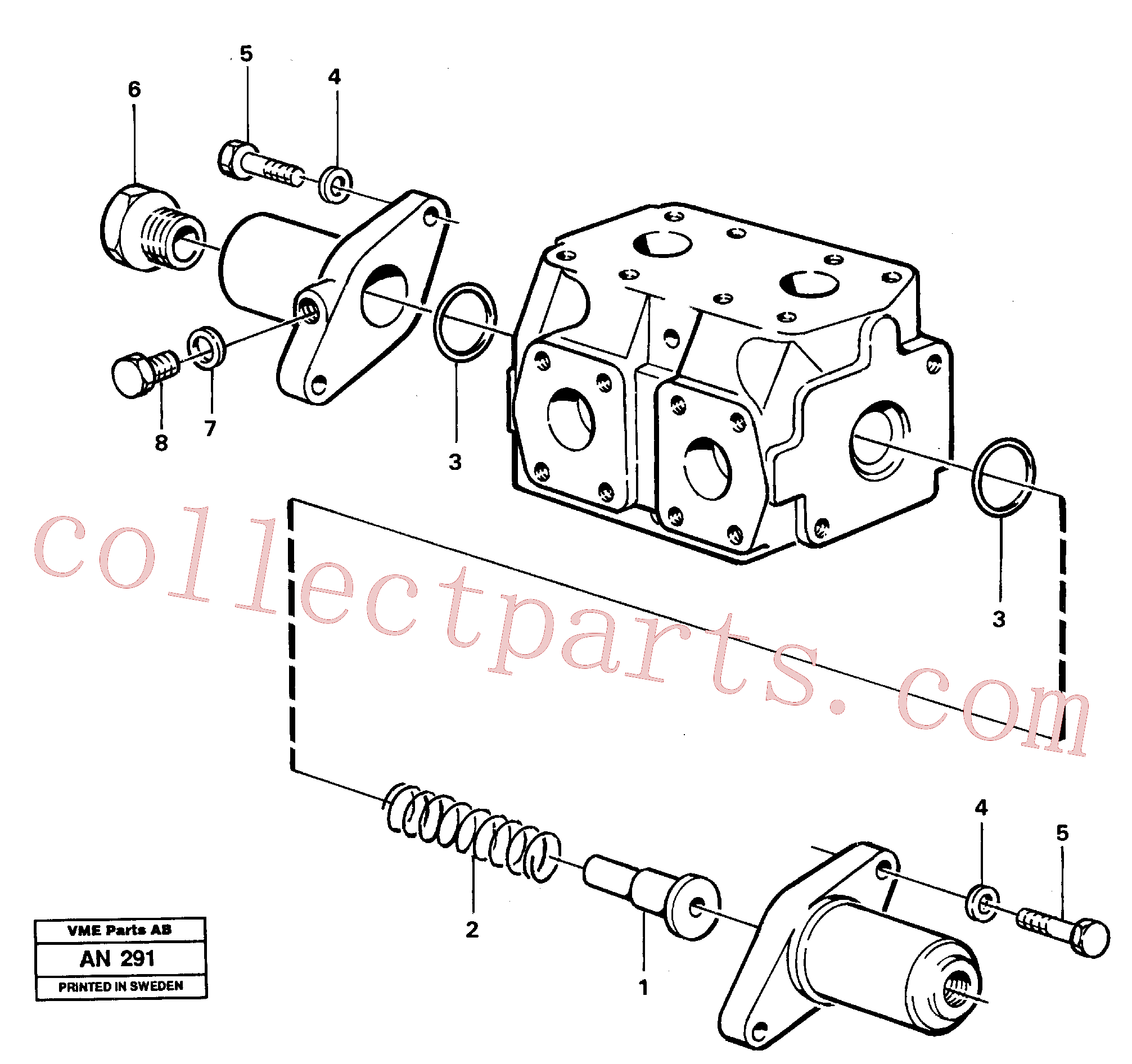 VOE11018391 for Volvo Reversing valve 3rd and 4th funcion.(AN291 assembly)