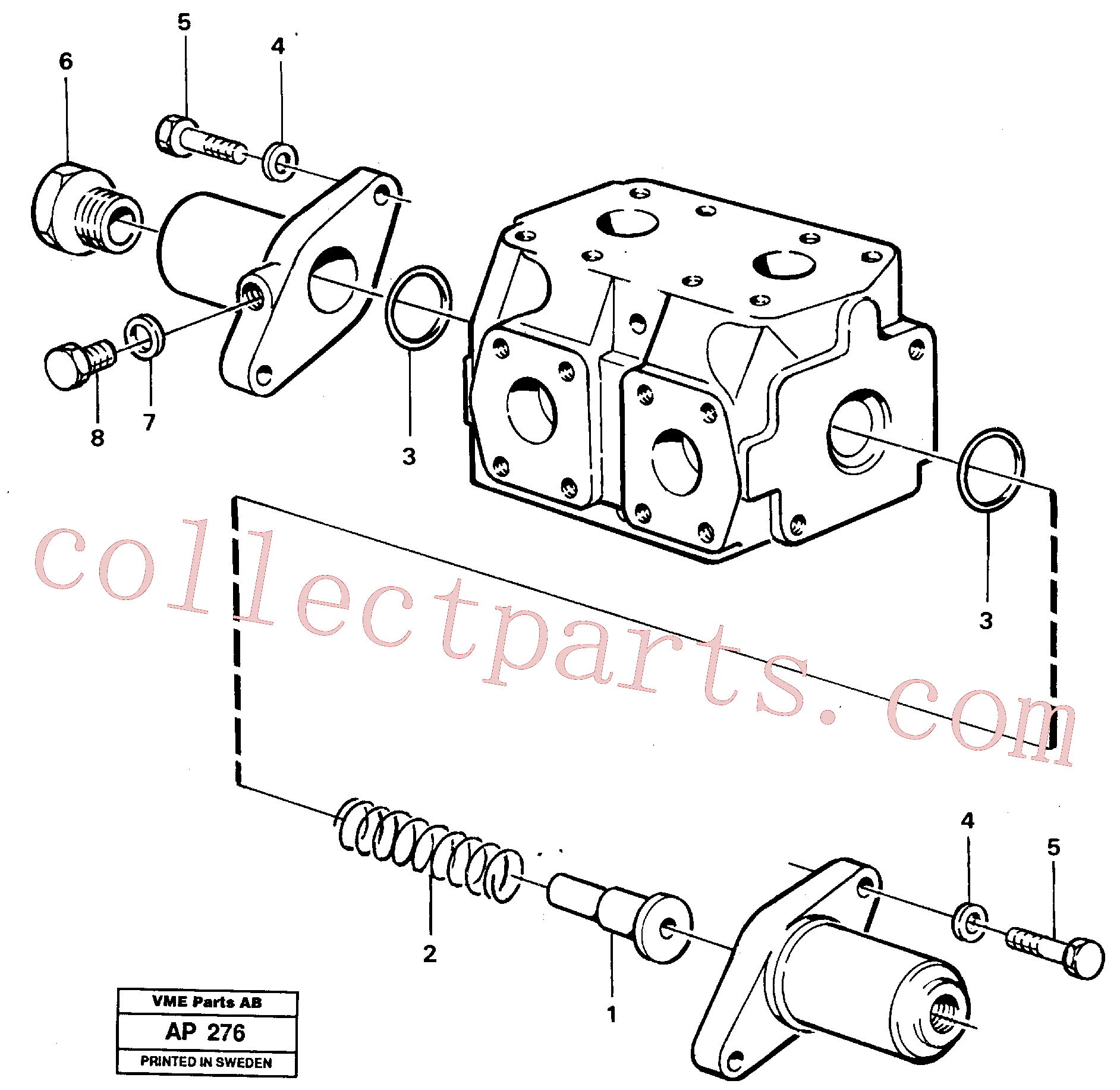 VOE11018391 for Volvo Reversing valve(AP276 assembly)