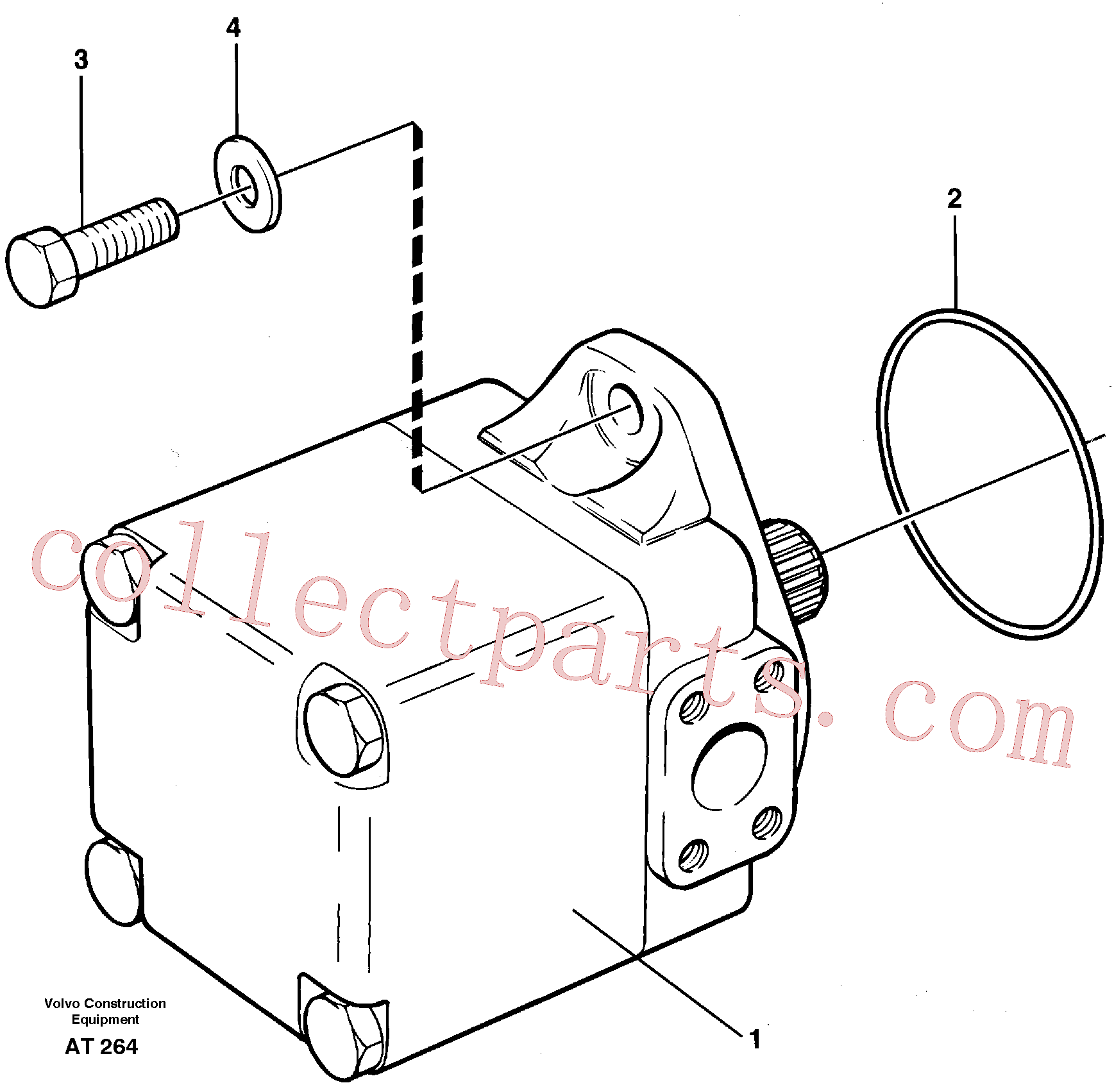 VOE14014632 for Volvo Hydraulic - oil pump, Assembly(AT264 assembly)