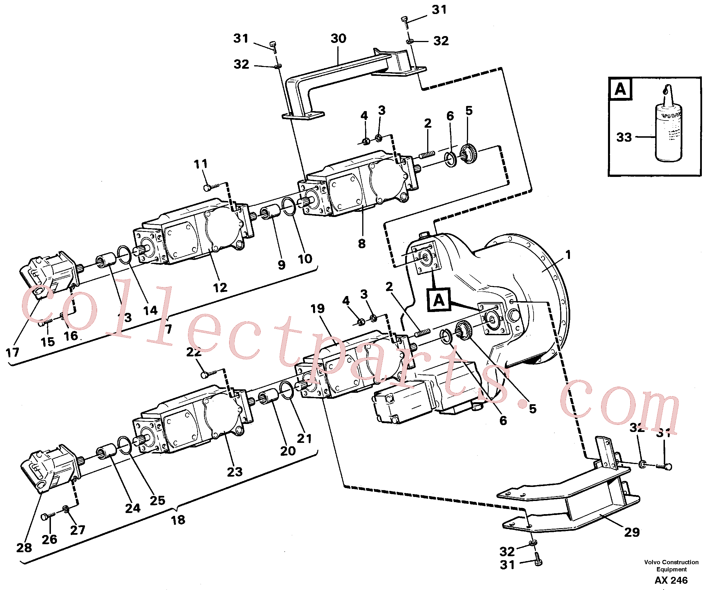 Volvo Assembly VOE11700112 Hydraulic pump for sale