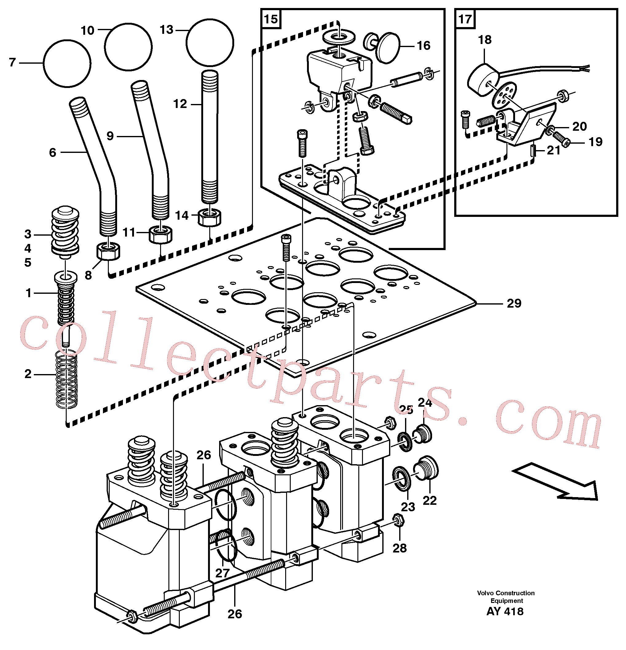 VOE11706174 for Volvo Servo valve.(AY418 assembly)