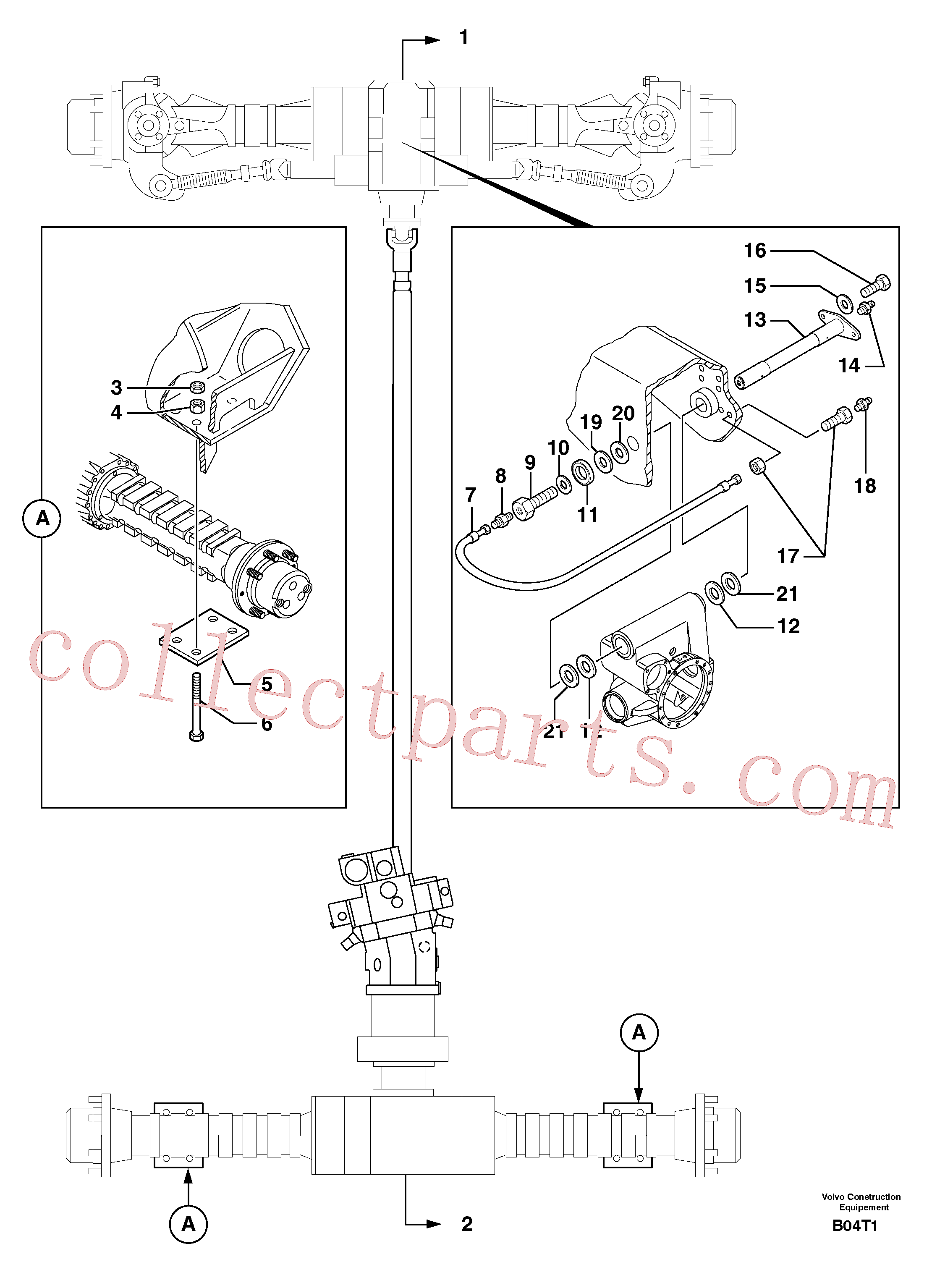 PJ4750604 for Volvo Axle cradles and mountings(B04T1 assembly)