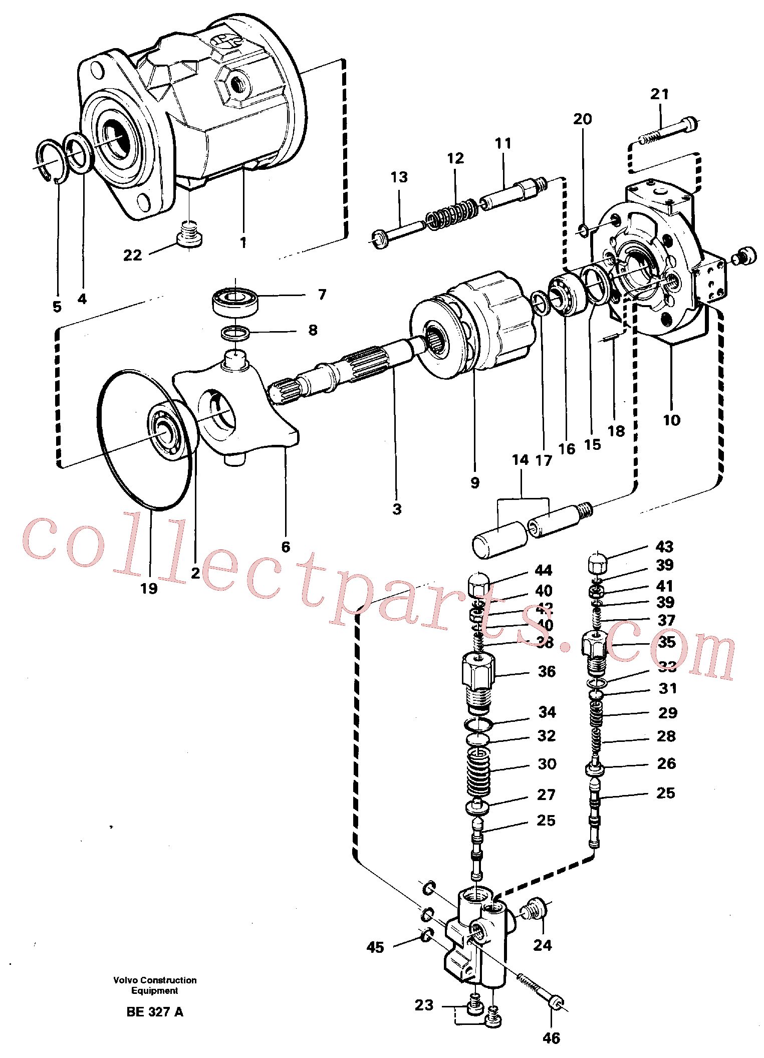 VOE11992751 for Volvo Hydraulic pump(BE327A assembly)