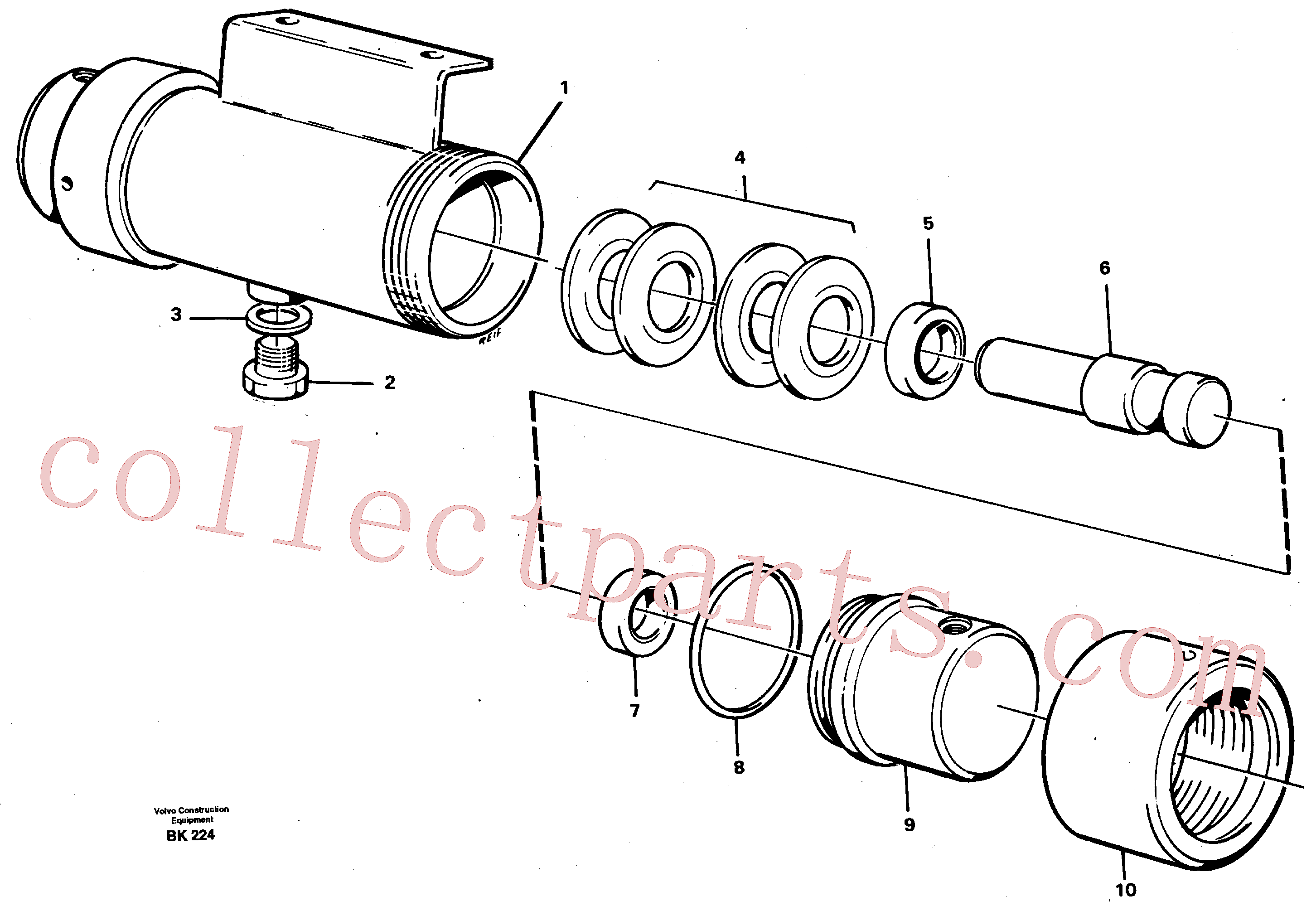 VOE925255 for Volvo Damping cylinder(BK224 assembly)