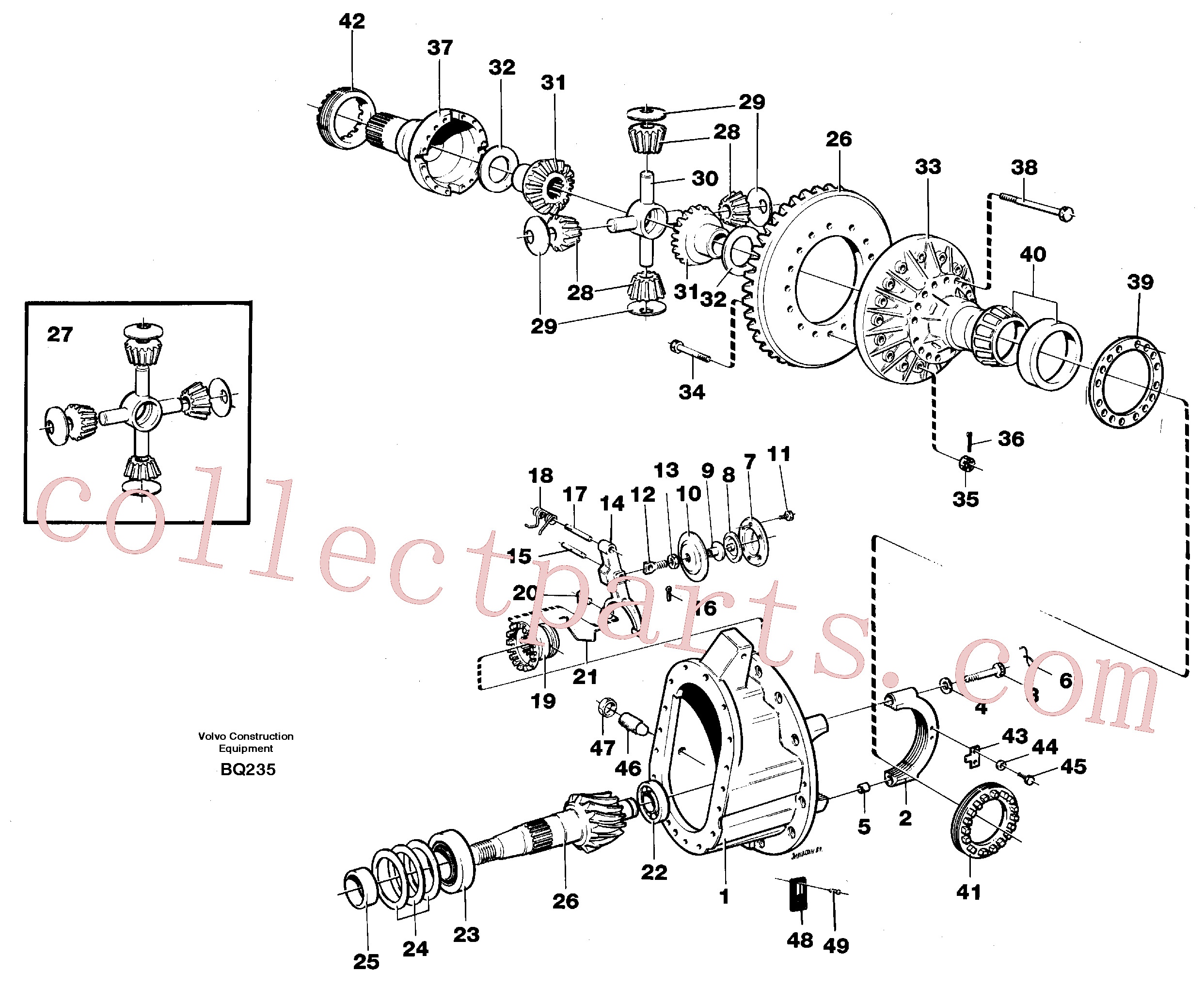 VOE4870447 Selector fork for Volvo Excavator Parts