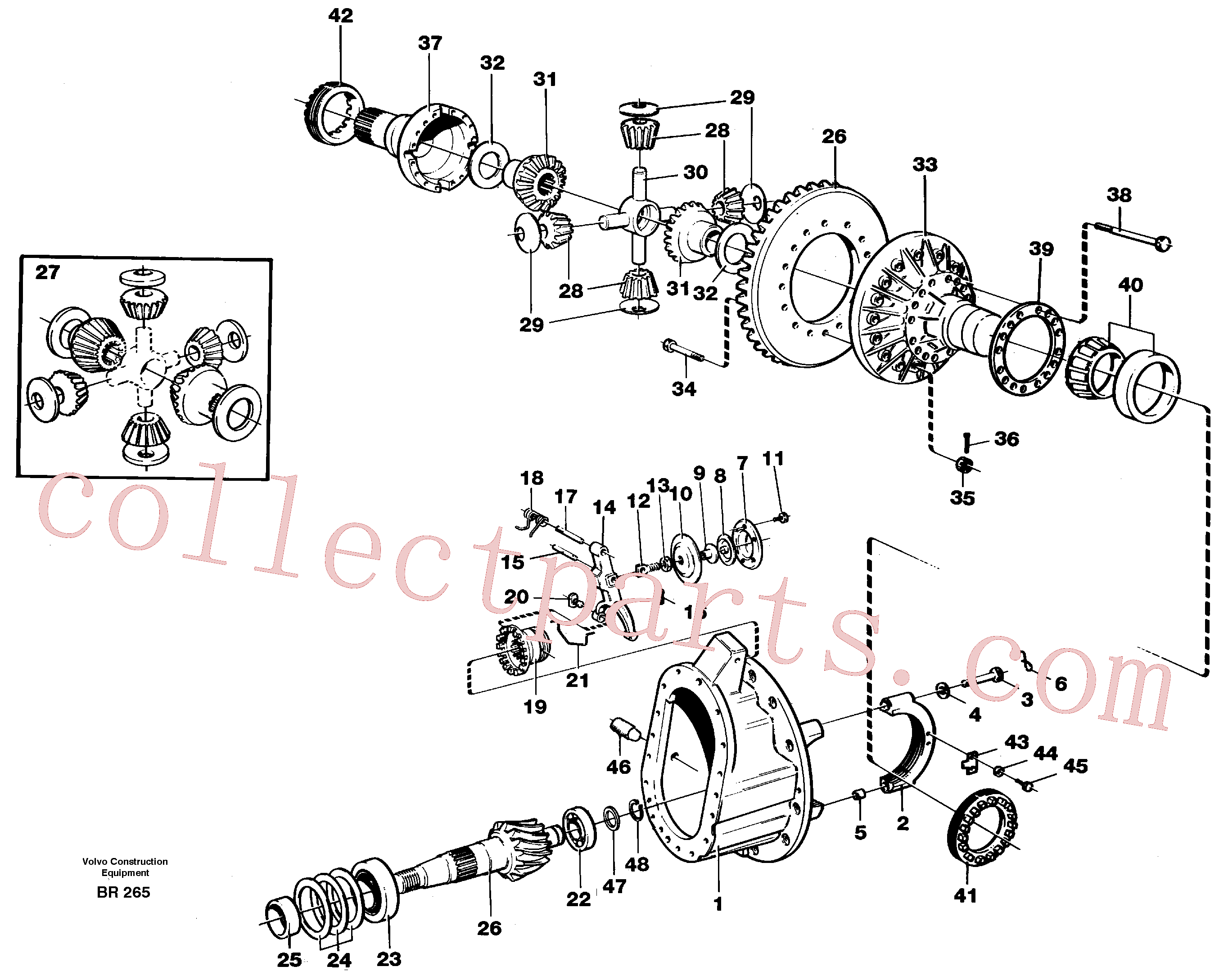 VOE4870447 for Volvo Final drive(BR265 assembly)