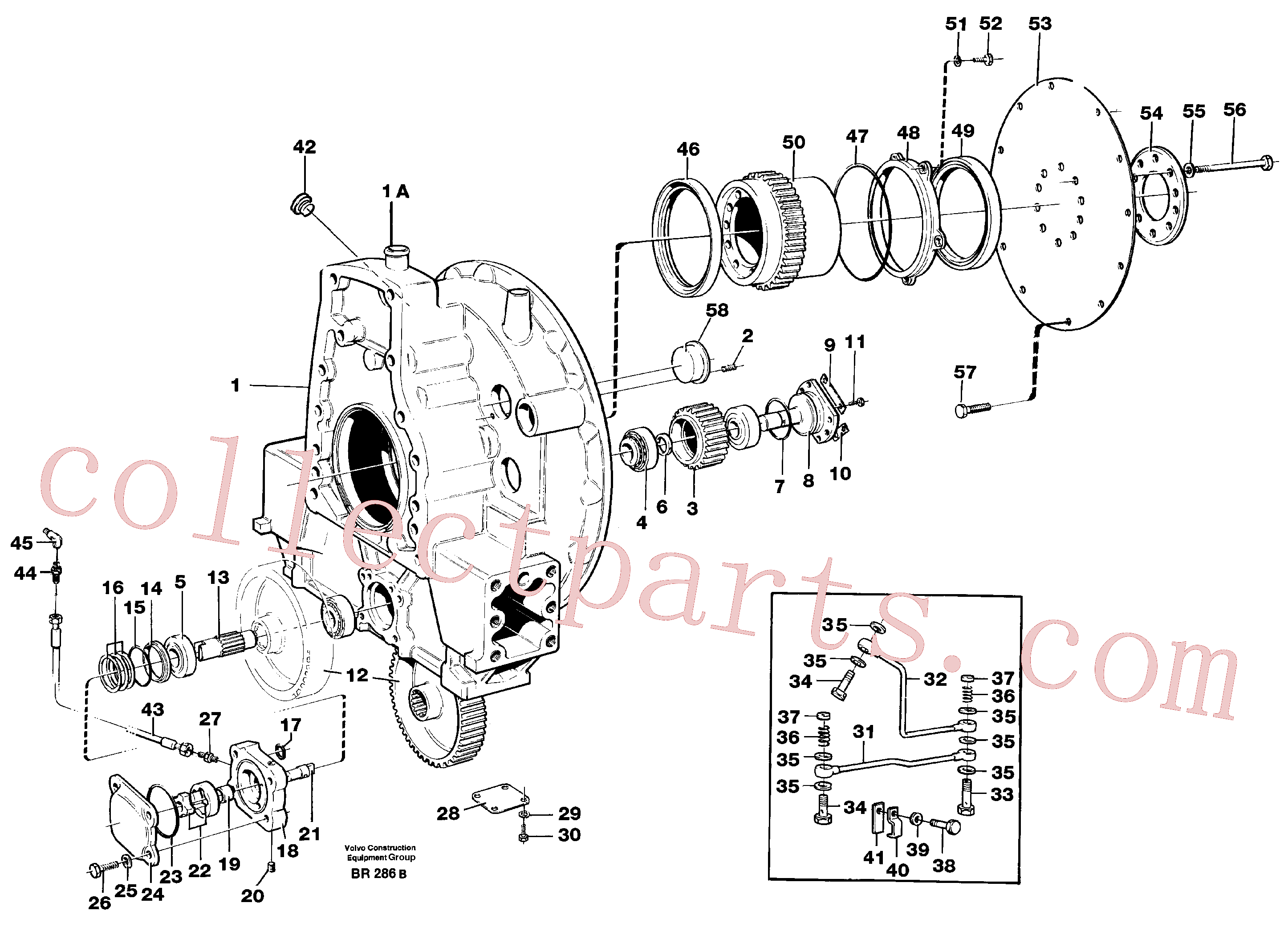 VOE925255 for Volvo Pump drive(BR286B assembly)