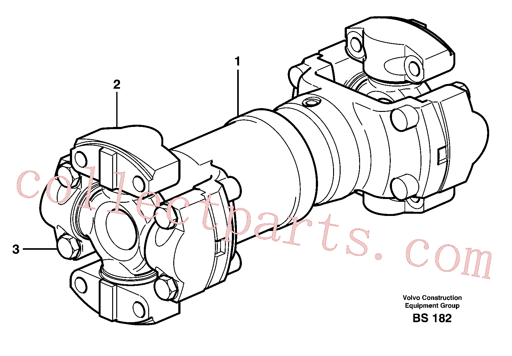 VOE11701338 for Volvo Propeller shaft(BS182 assembly)