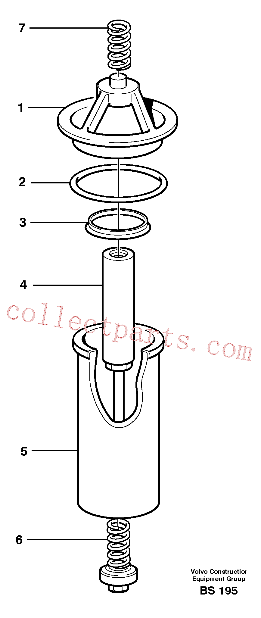 VOE6635976 for Volvo Hydraulic fluid filter(BS195 assembly)