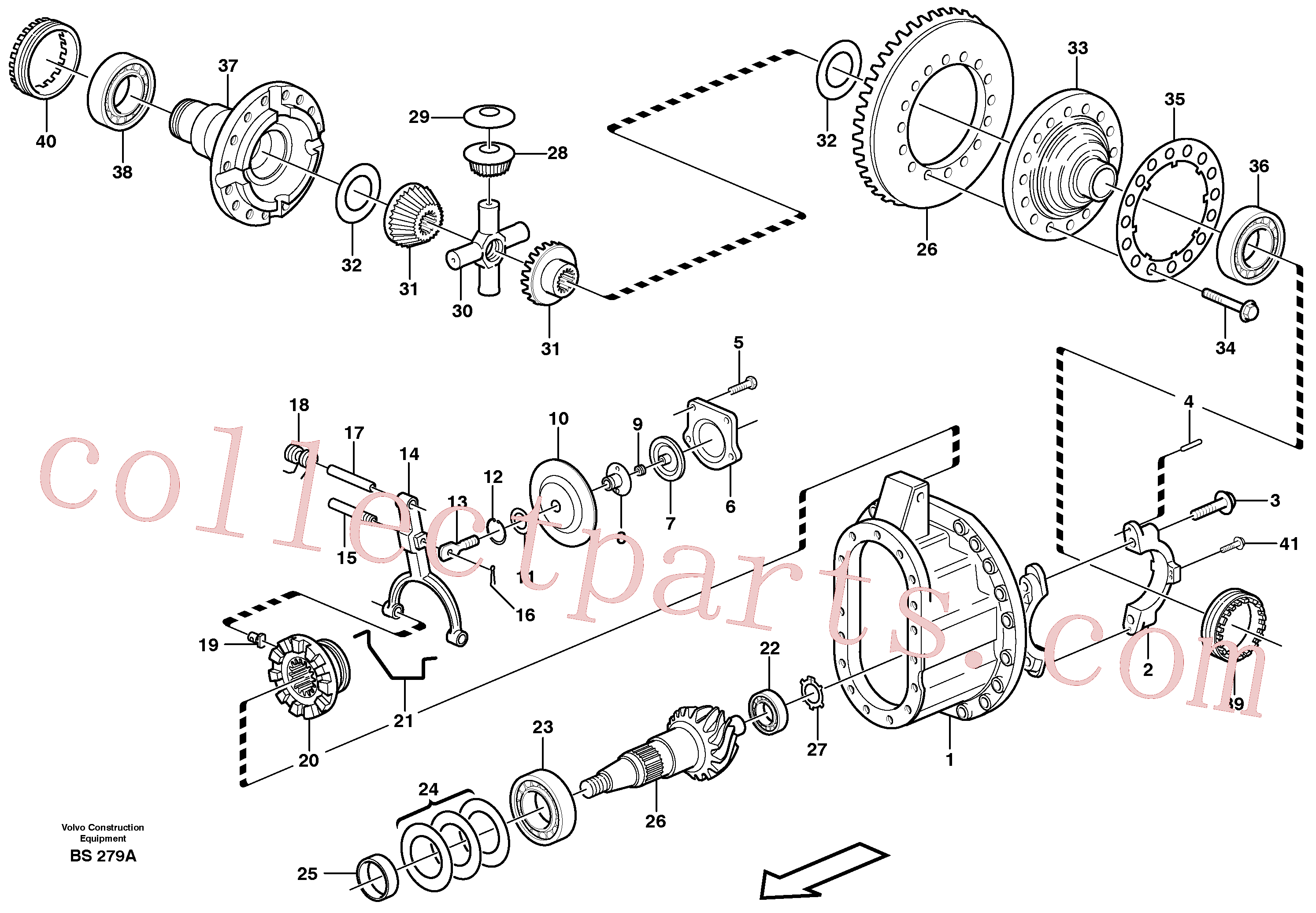 VOE11102528 for Volvo Final drive(BS279A assembly)