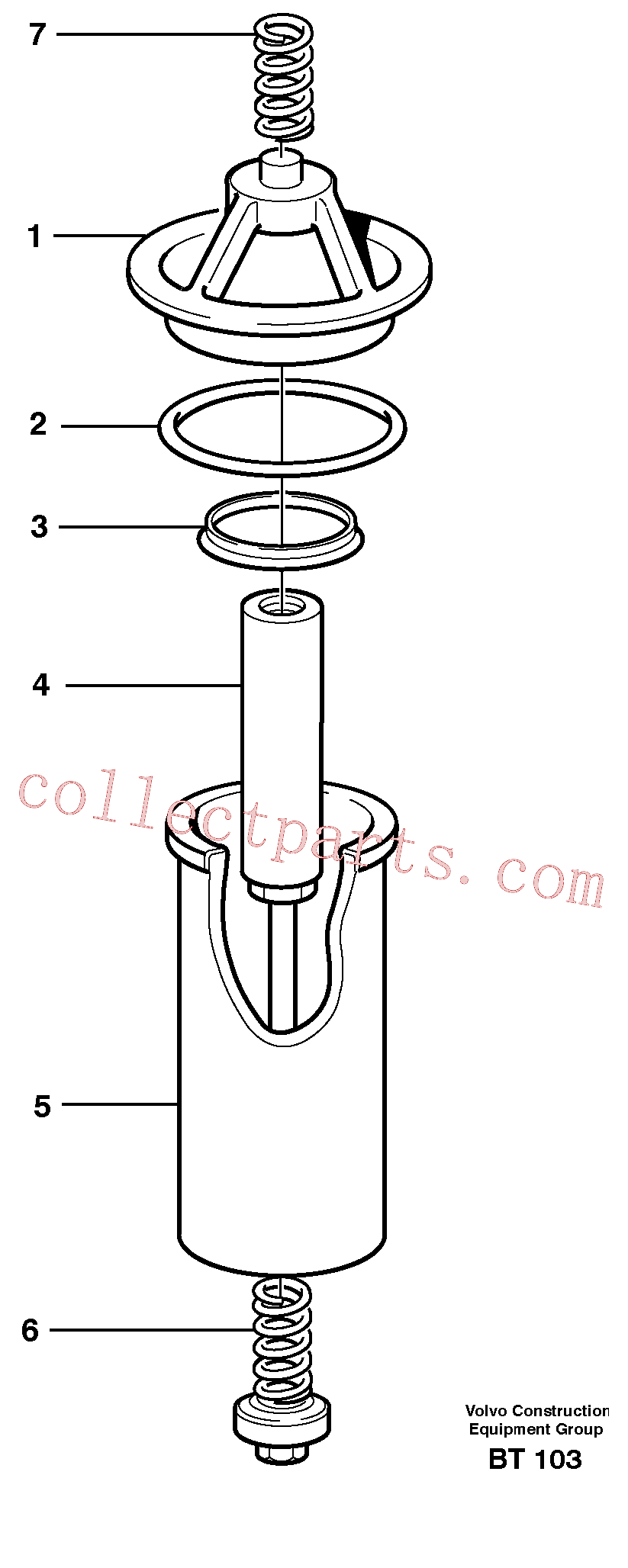 VOE6635976 for Volvo Hydraulic fluid filter(BT103 assembly)