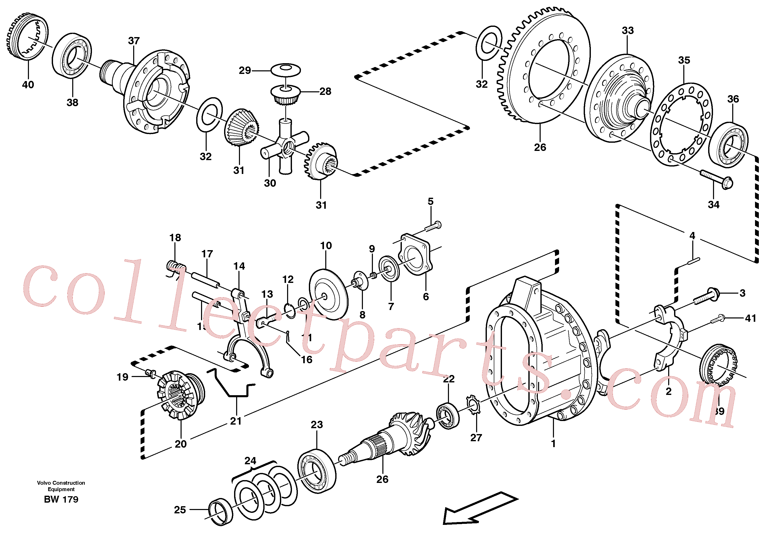 VOE4870447 for Volvo Final drive(BW179 assembly)