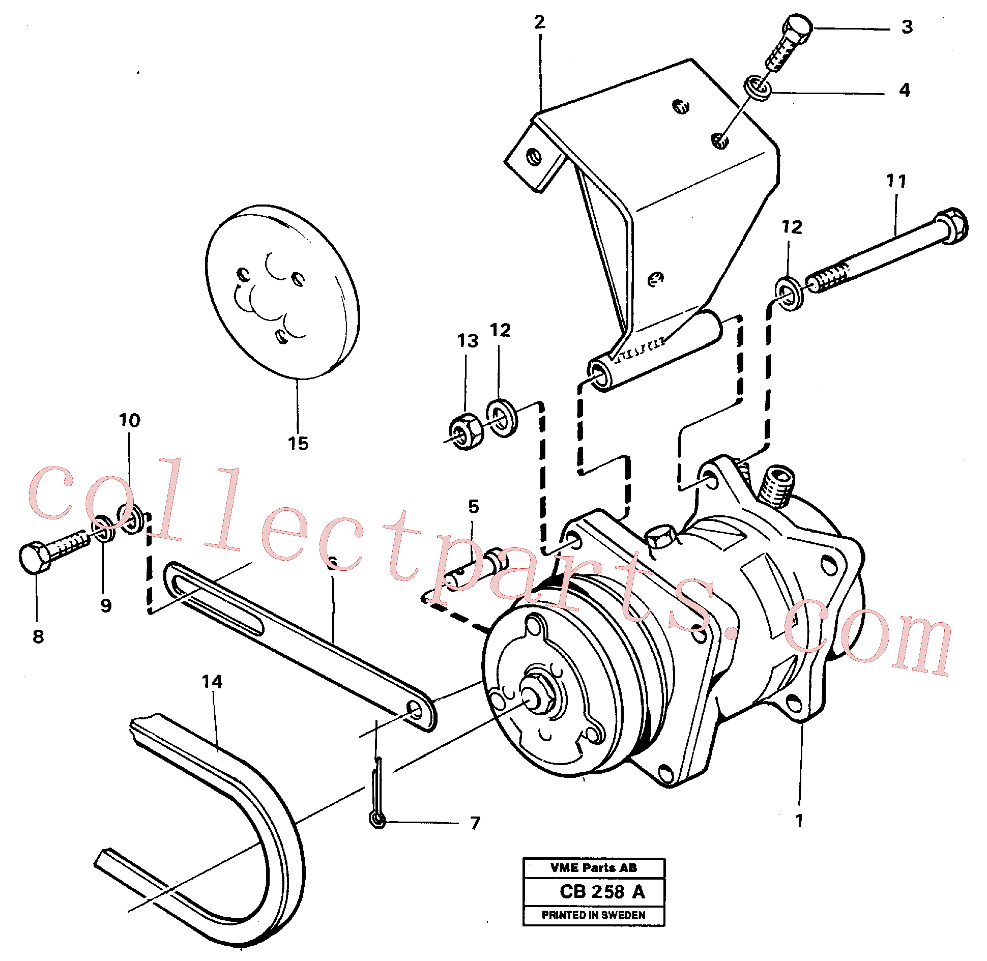 VOE14023325 for Volvo Compressor air-condition(CB258A assembly)