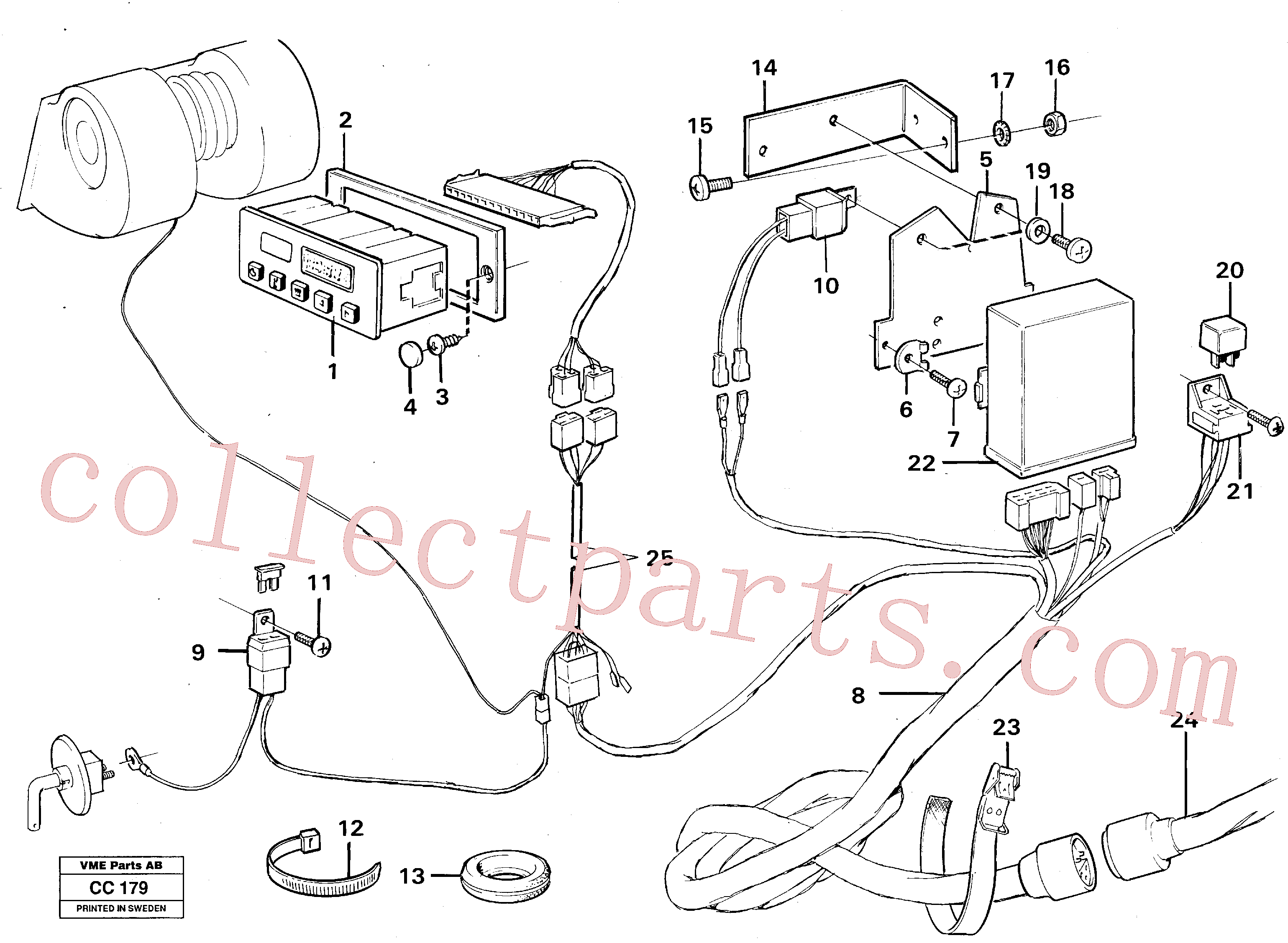 VOE14213018 for Volvo Electrical system for diesel powered supple- mentary(CC179 assembly)