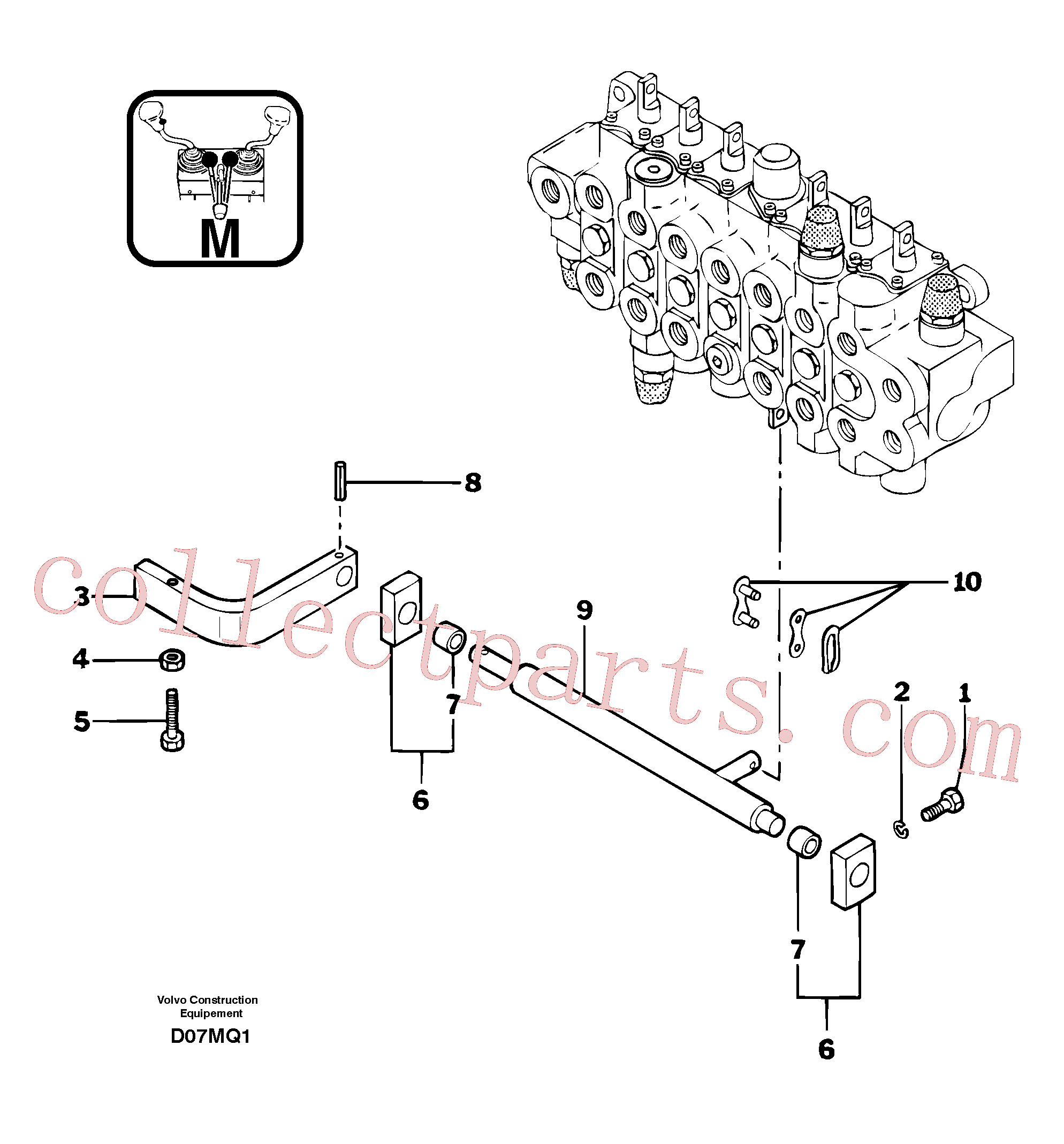 PJ4380029 for Volvo Control pedal : rock breaker(D07MQ1 assembly)