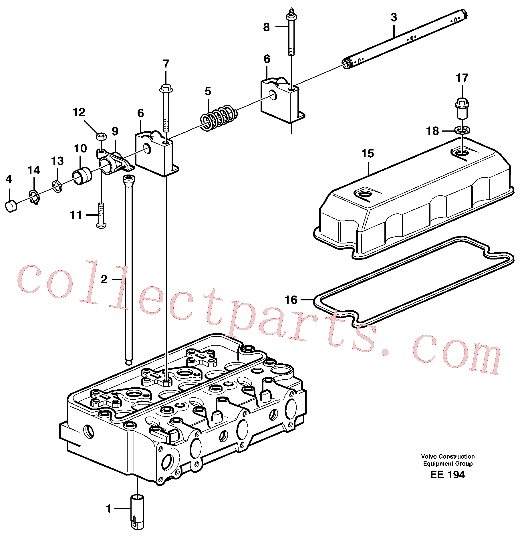 VOE14012976 for Volvo Valve mechanism(EE194 assembly)