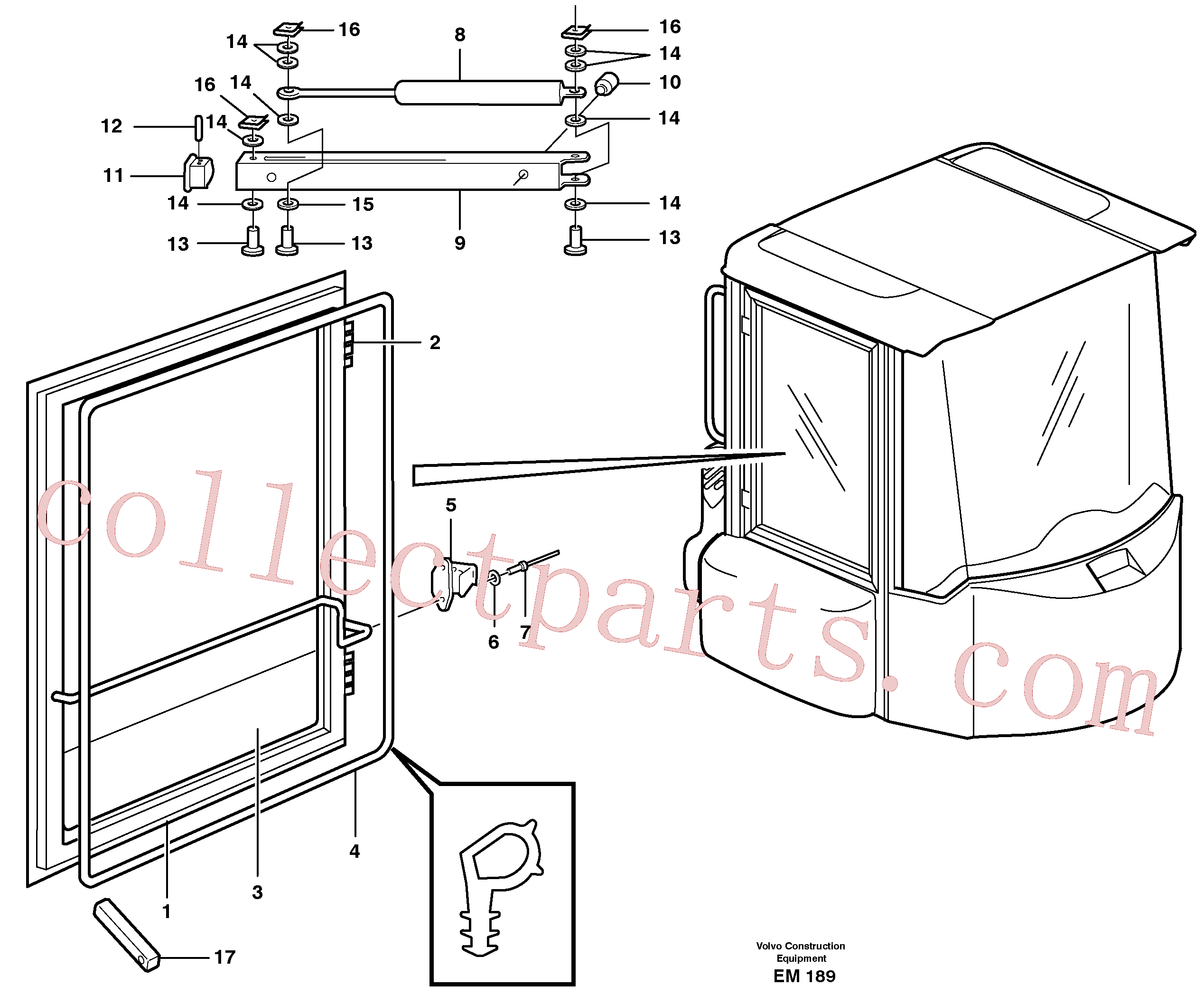 VOE11841580 for Volvo Windows(EM189 assembly)