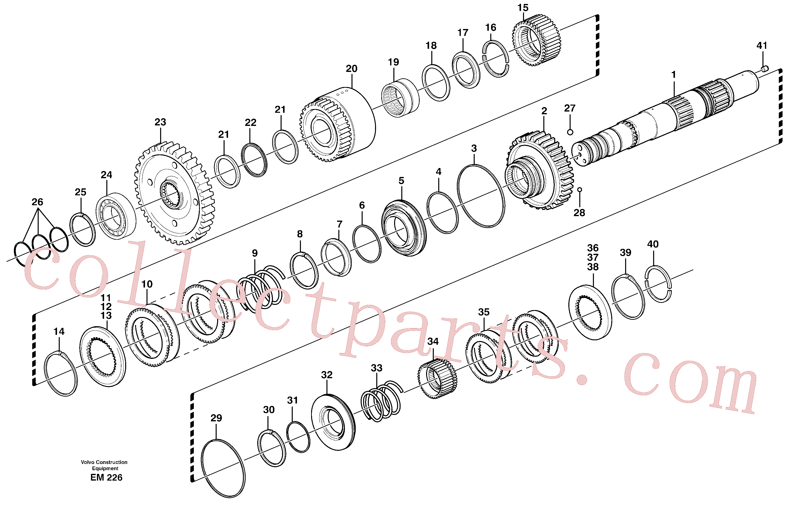 VOE4720865 for Volvo Hydraulic clutch, reverse / 2nd speed(EM226 assembly)