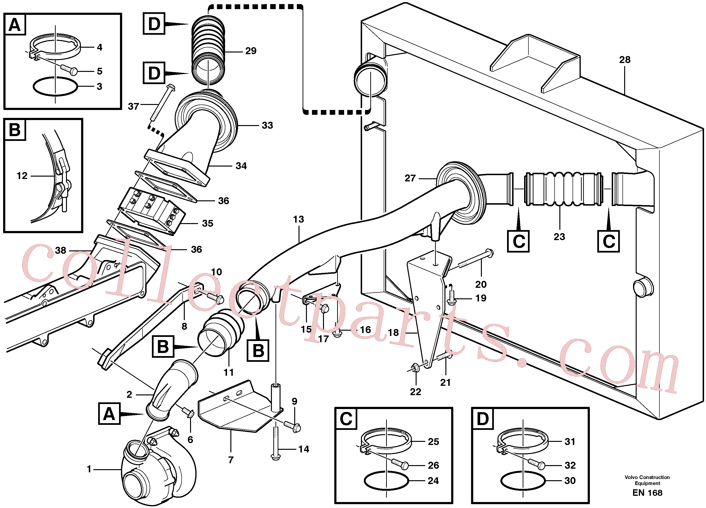 VOE969225 for Volvo Intercooler(EN168 assembly)