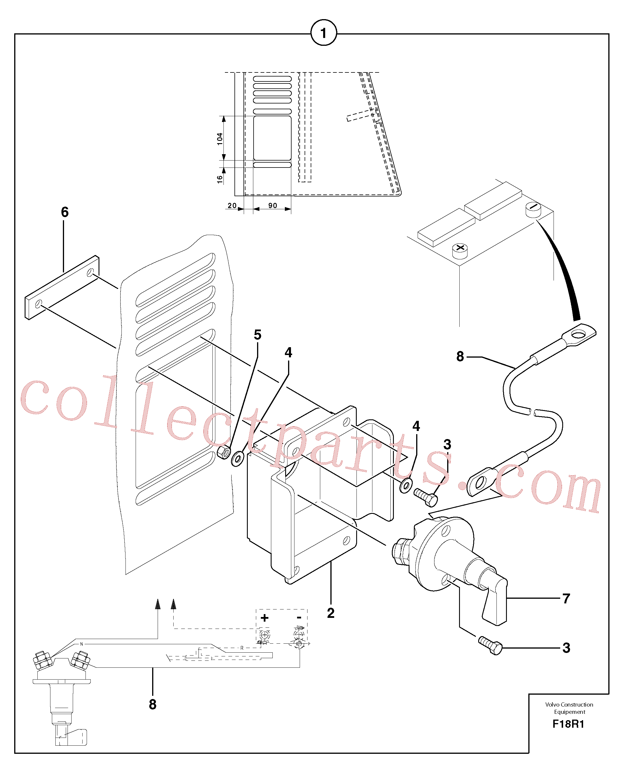 PJ4490014 for Volvo Battery cut-out(F18R1 assembly)