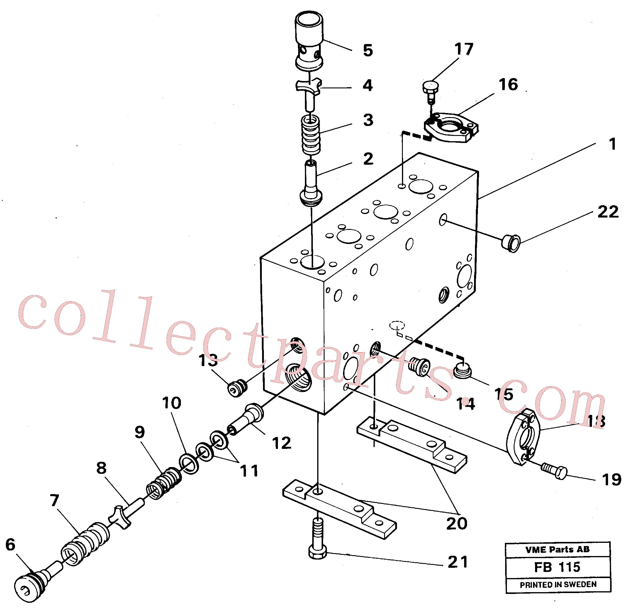 VOE14024900 for Volvo Connection board(FB115 assembly)