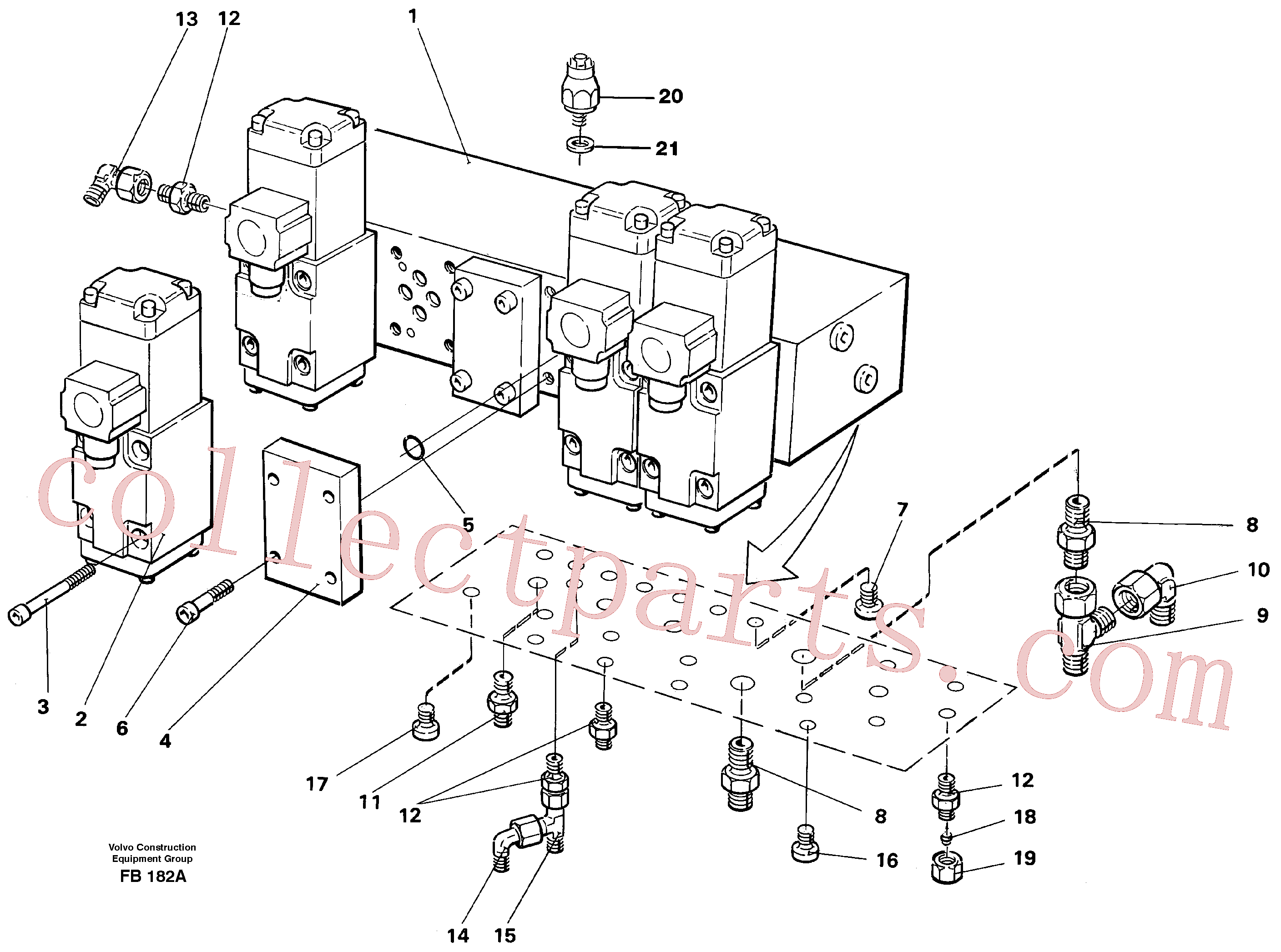 VOE14214715 for Volvo Stop control block(FB182A assembly)