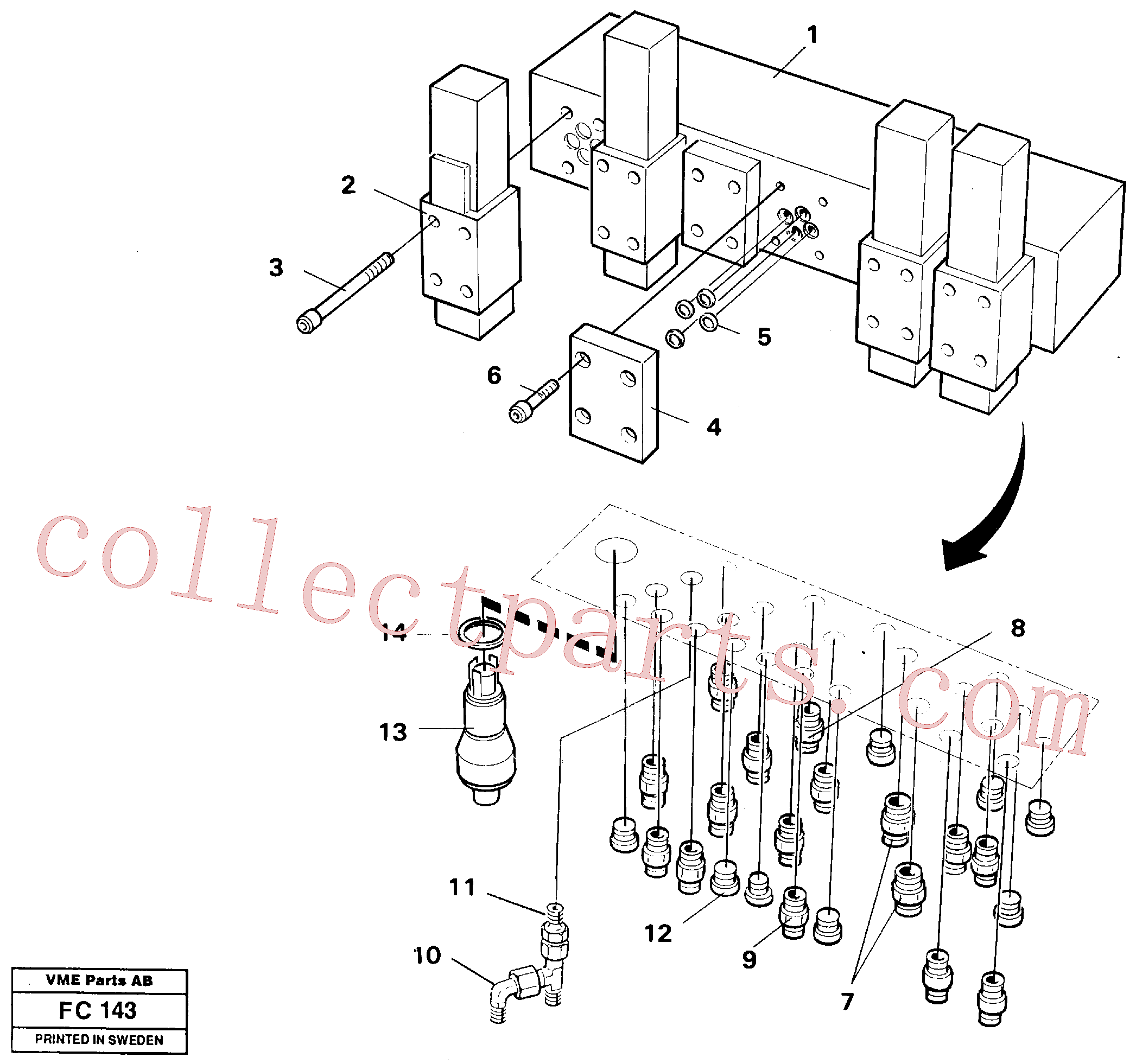 VOE14214715 for Volvo Valve body(FC143 assembly)