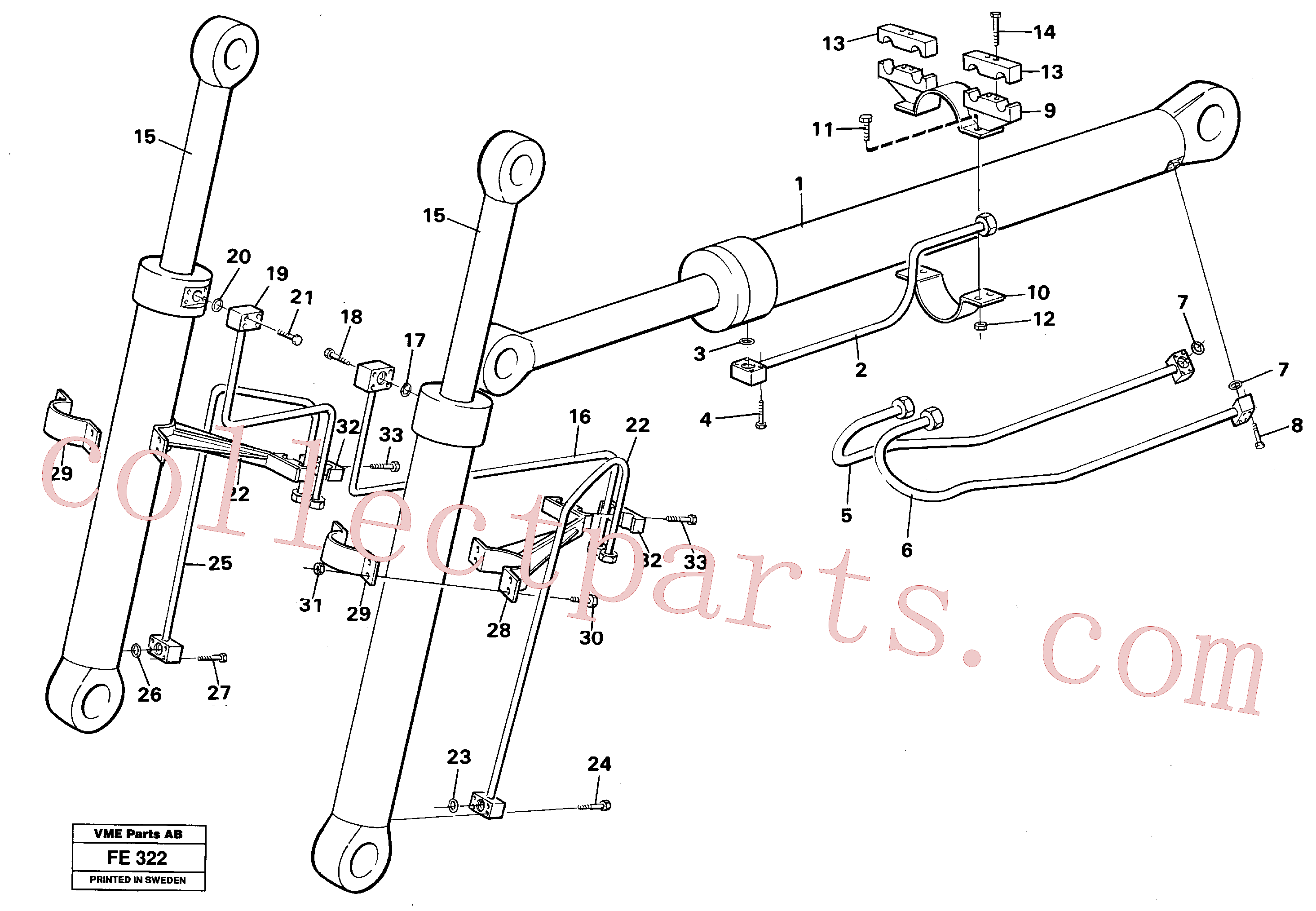 Volvo excavator part VOE14230302 Tube Retainer for sale