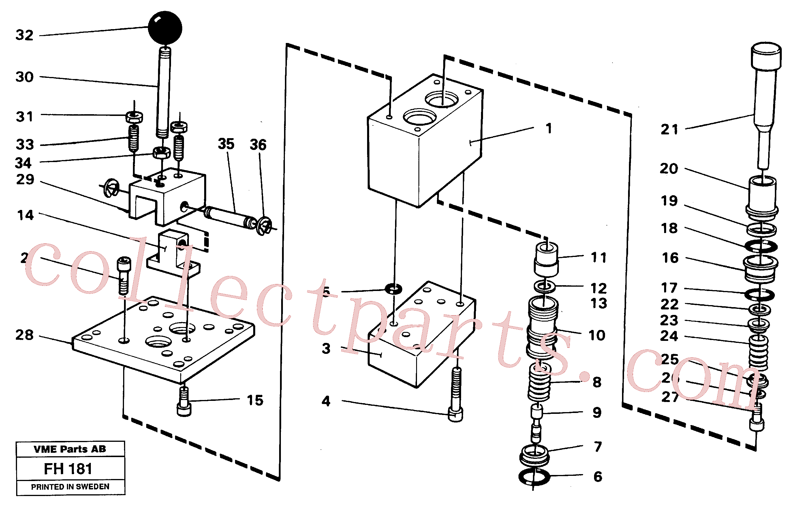 VOE14245784 for Volvo Control pressure valve(FH181 assembly)