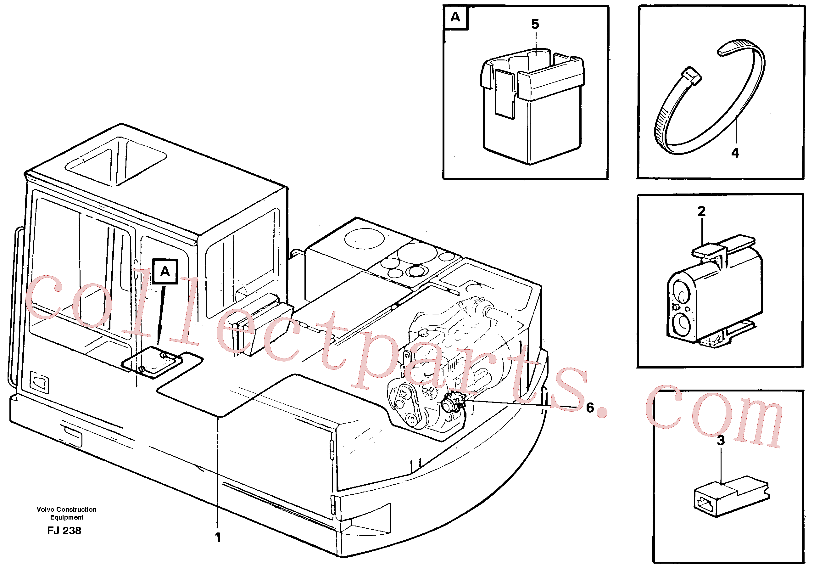 VOE14013869 for Volvo Electric installation for Compressor(FJ238 assembly)