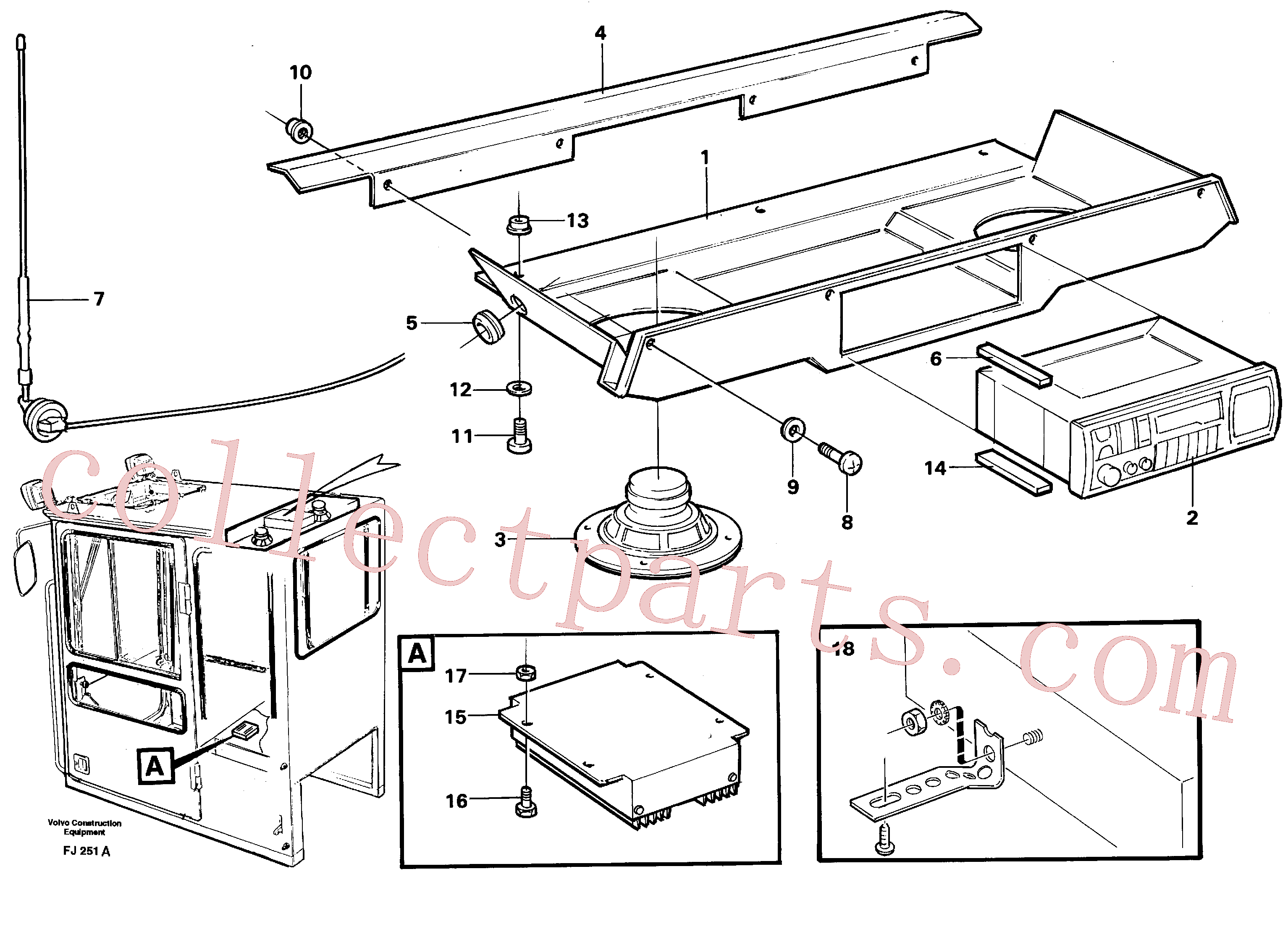 VOE14215347 for Volvo Radio installation Converter(FJ251A assembly)