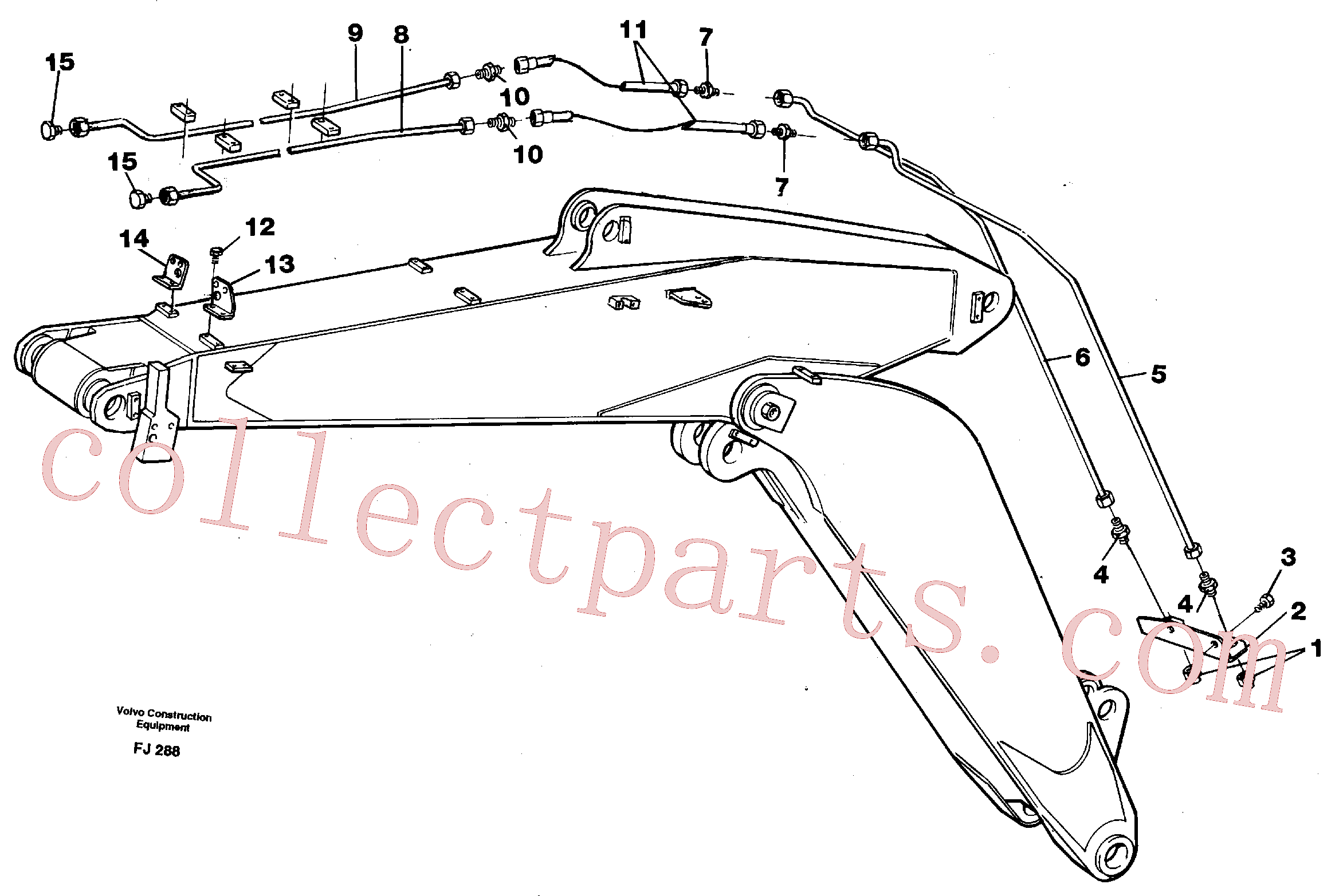 VOE973244 for Volvo Slope bucket and grab equipment on adjustable boom(FJ288 assembly)