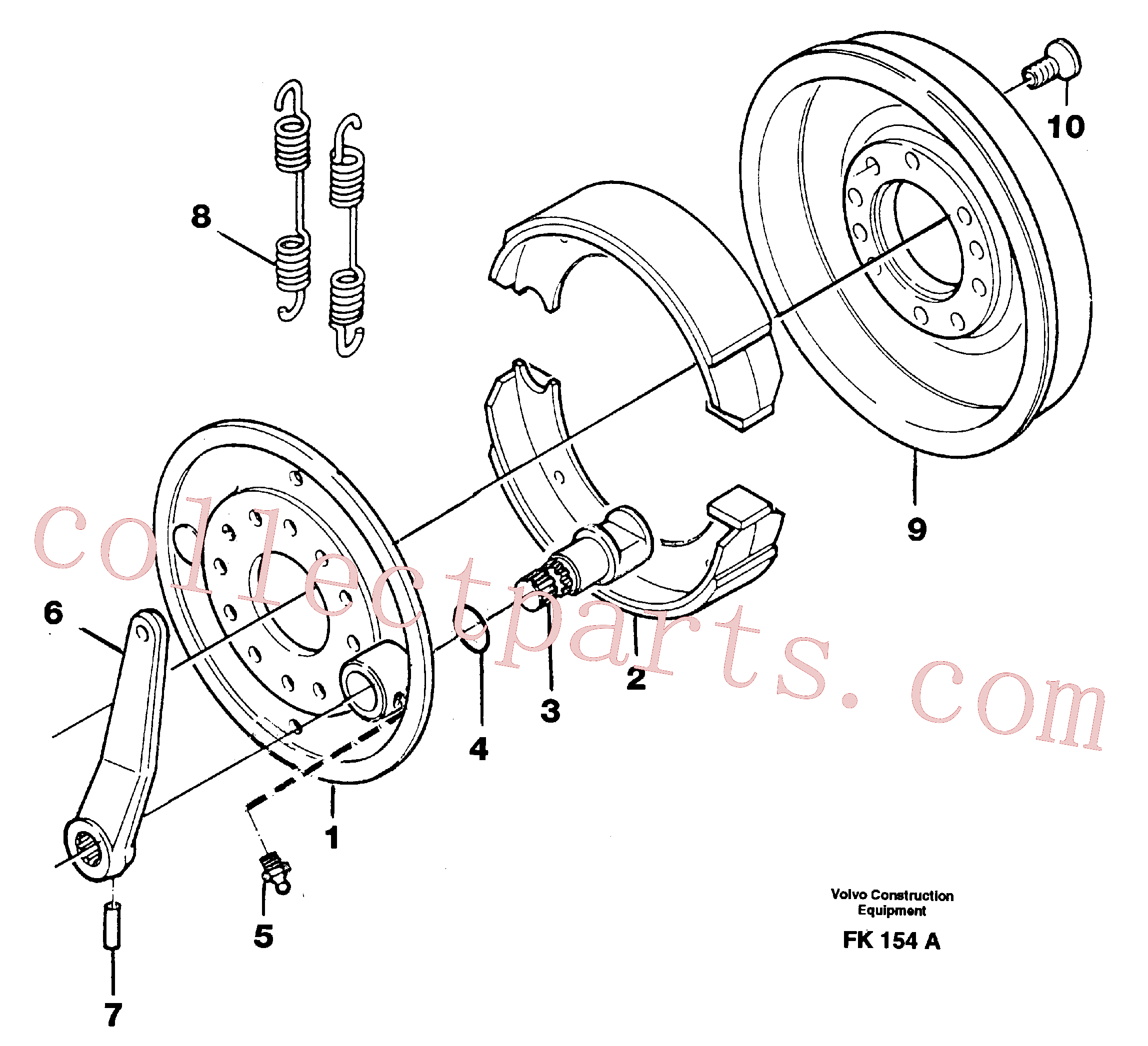 PJ5580007 for Volvo Universaljoint brake(FK154A assembly)