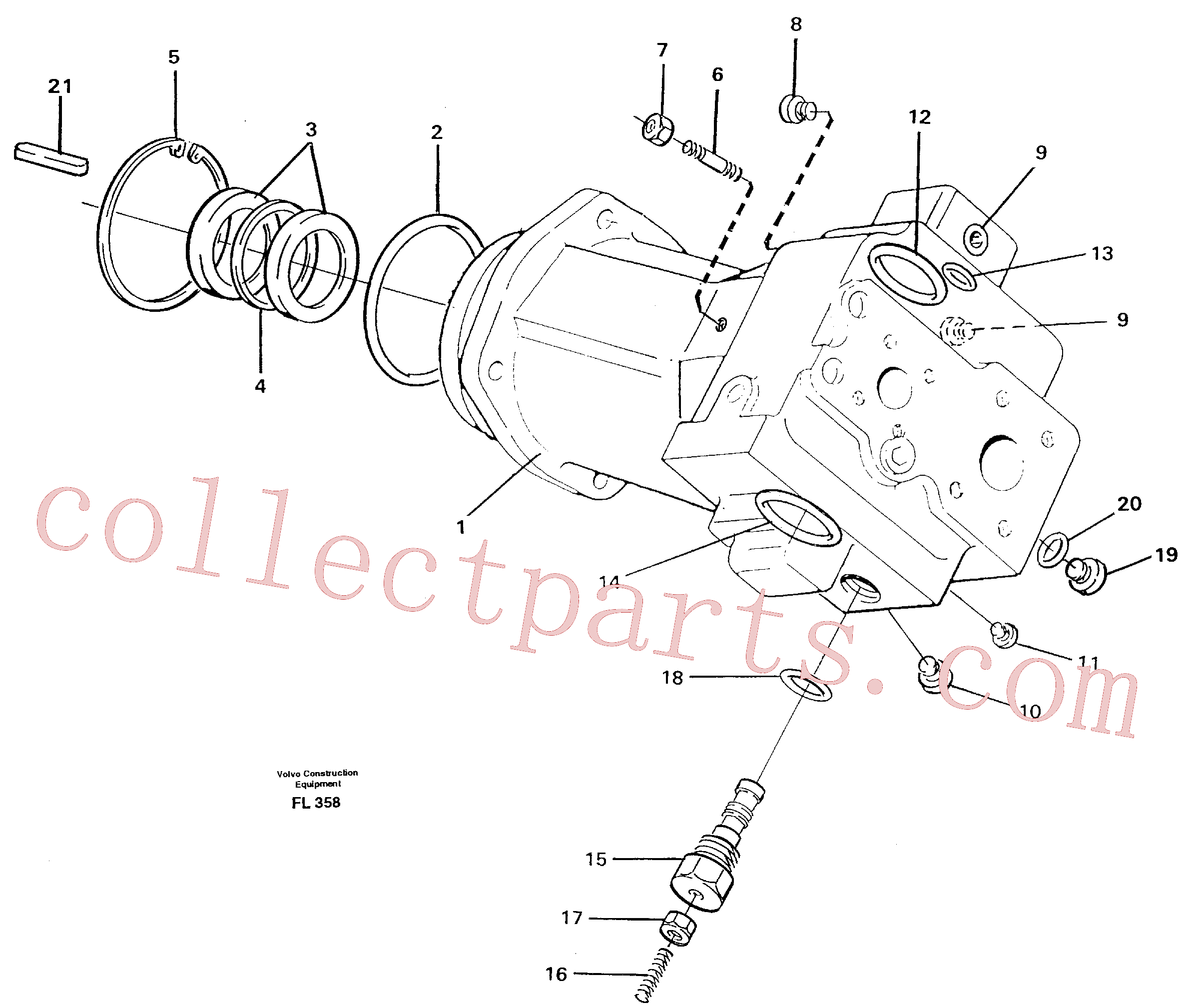 VOE14211707 for Volvo Hydraulic pump(FL358 assembly)