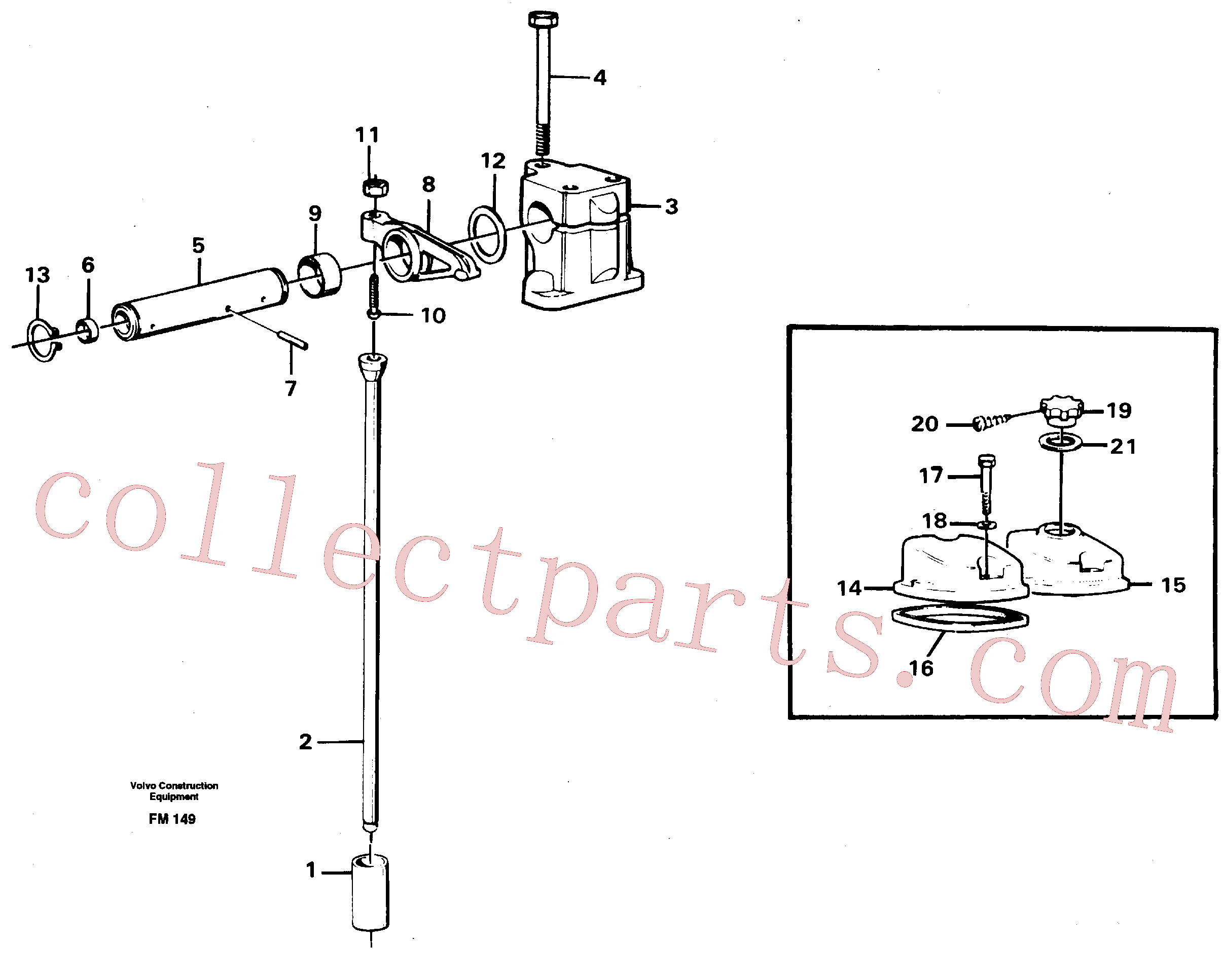 VOE14012976 for Volvo Valve mechanism(FM149 assembly)