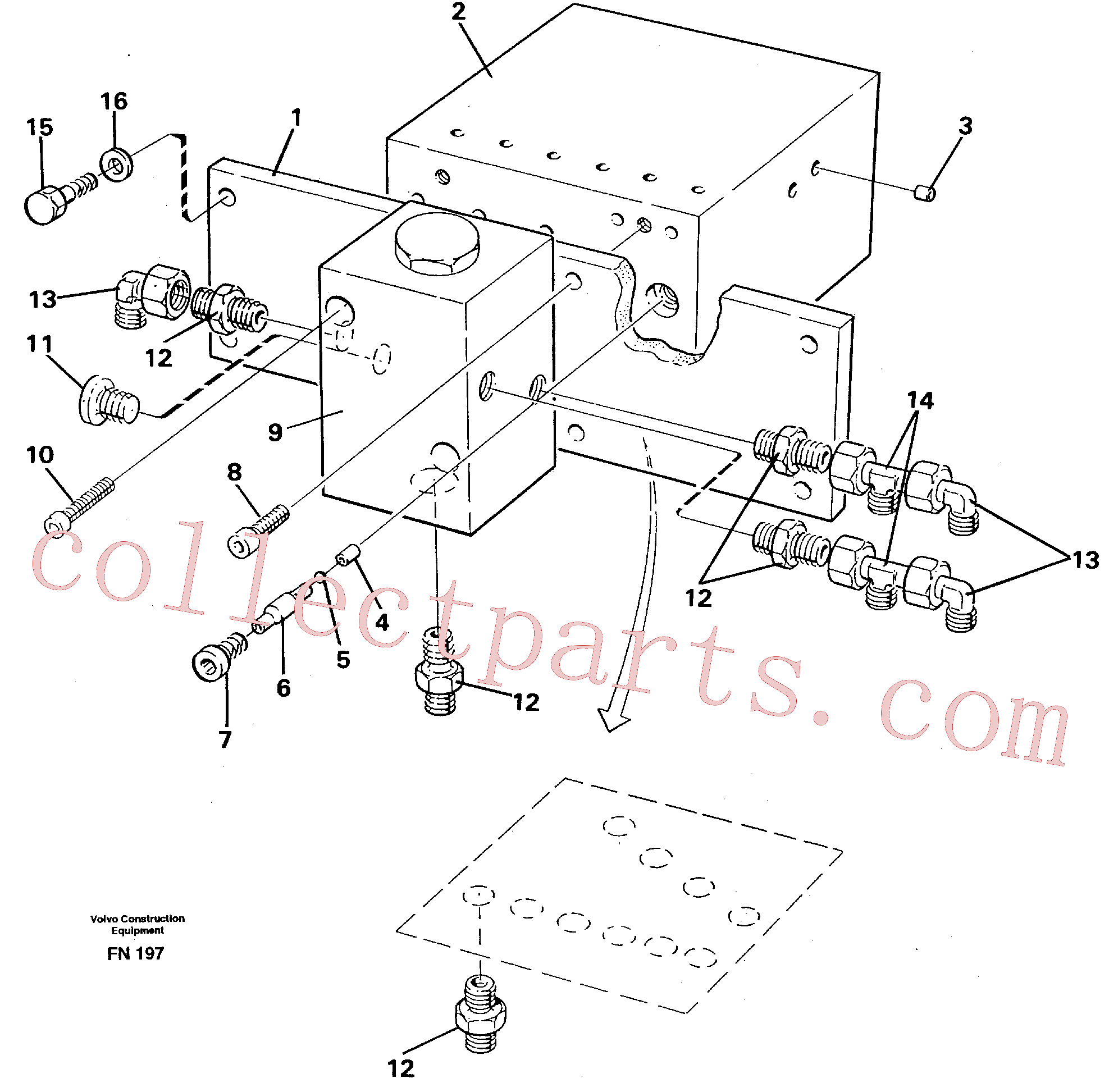 VOE14261190 for Volvo Travel valve bloc(FN197 assembly)