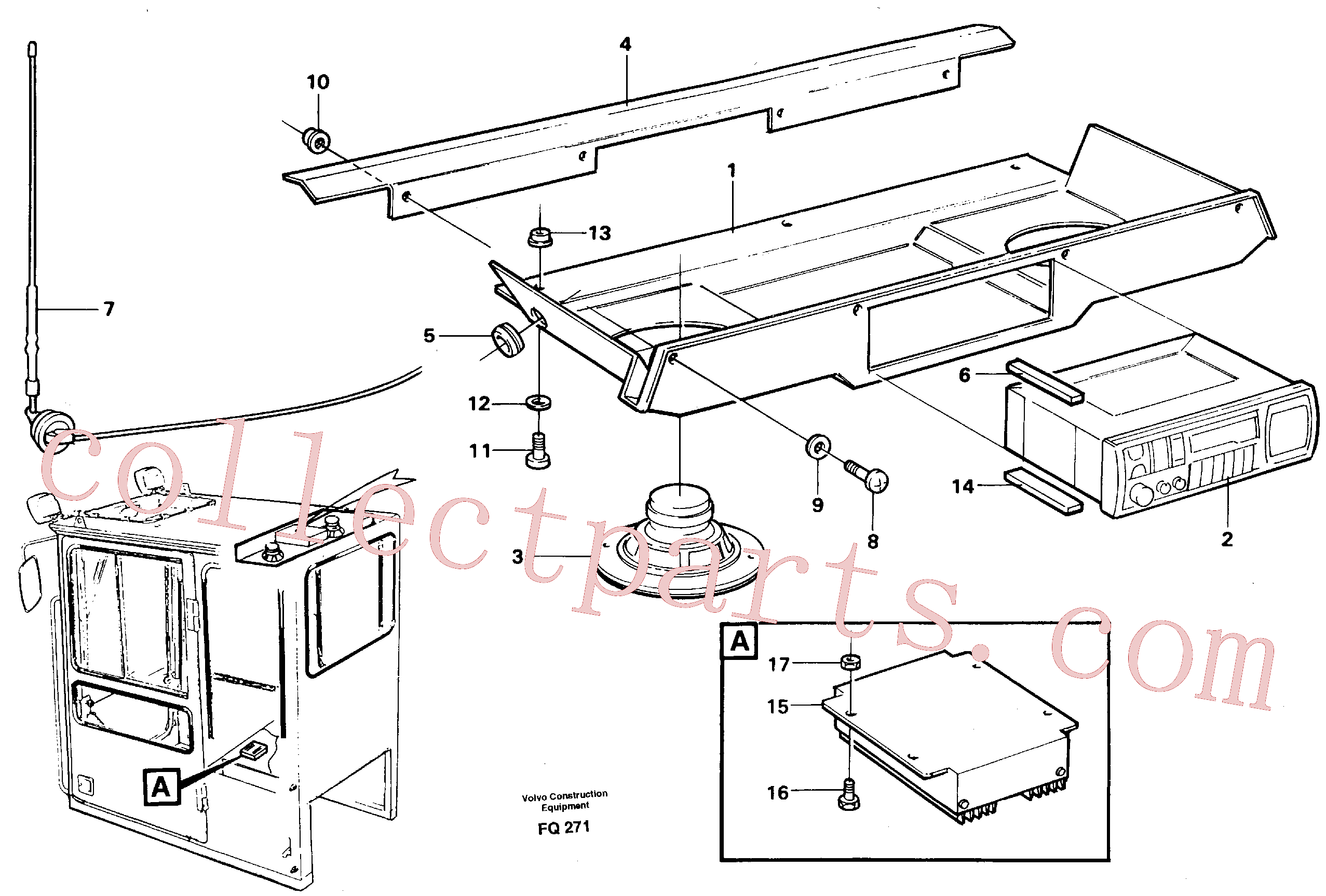 VOE14215347 for Volvo Radio installation, converter(FQ271 assembly)