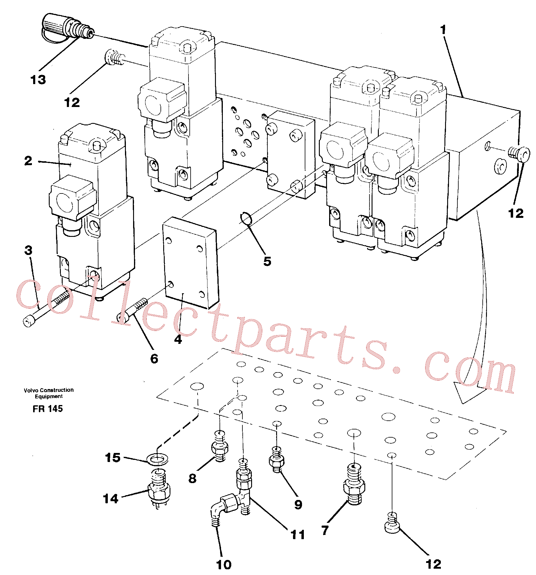 VOE14214715 for Volvo Stop control block(FR145 assembly)